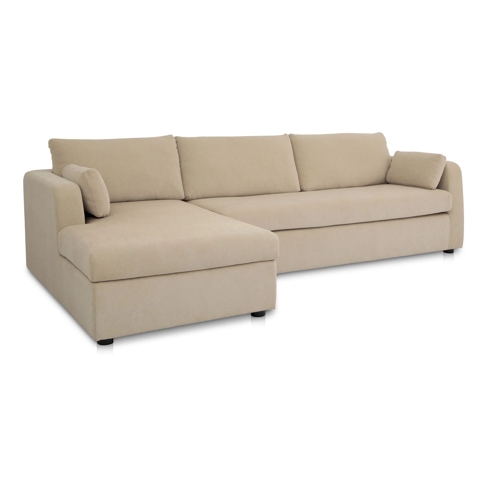 Burrow Sleeper Sectional With Storage Chaise Sand Left - Image 2