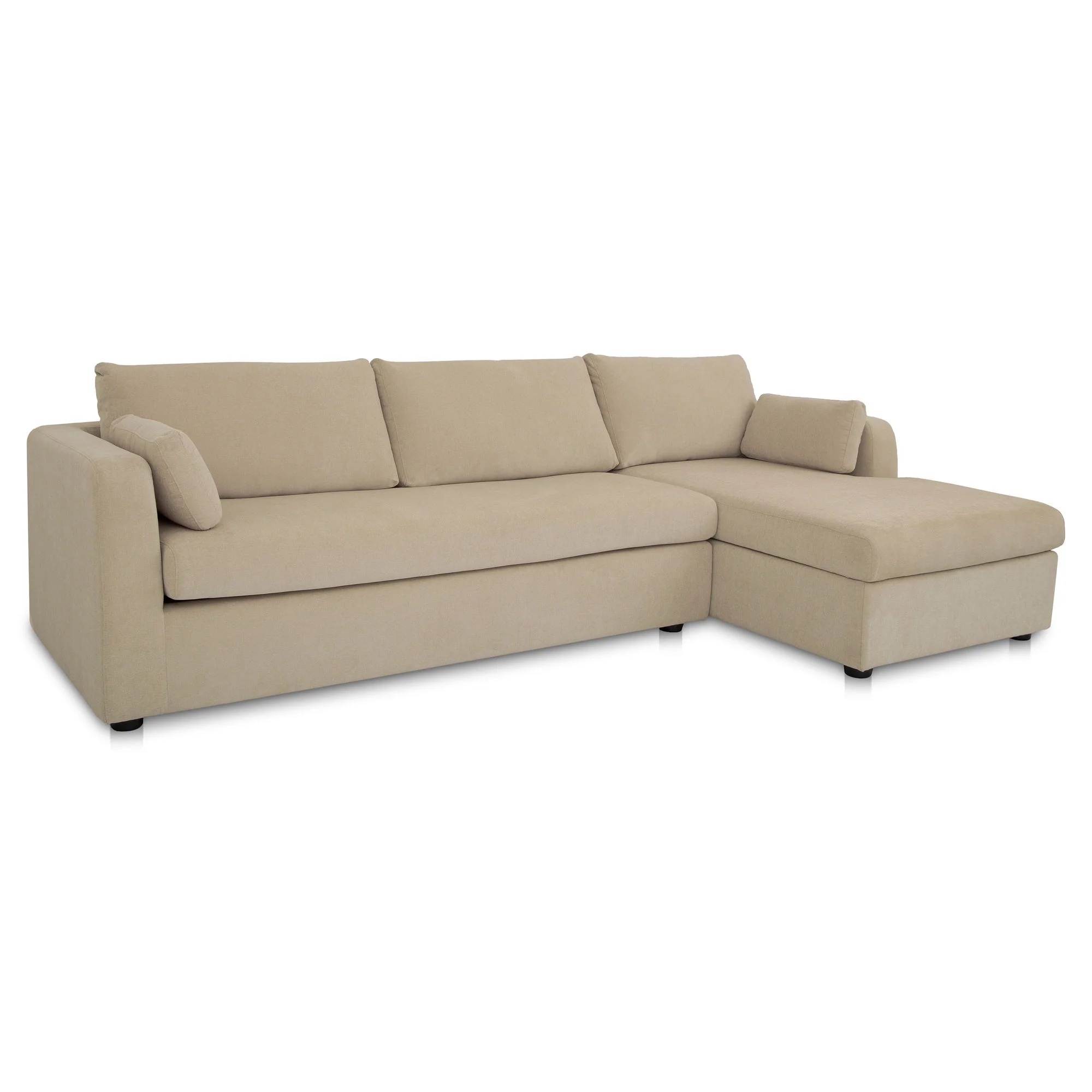 Burrow Sleeper Sectional With Storage Chaise Sand Right - Image 2