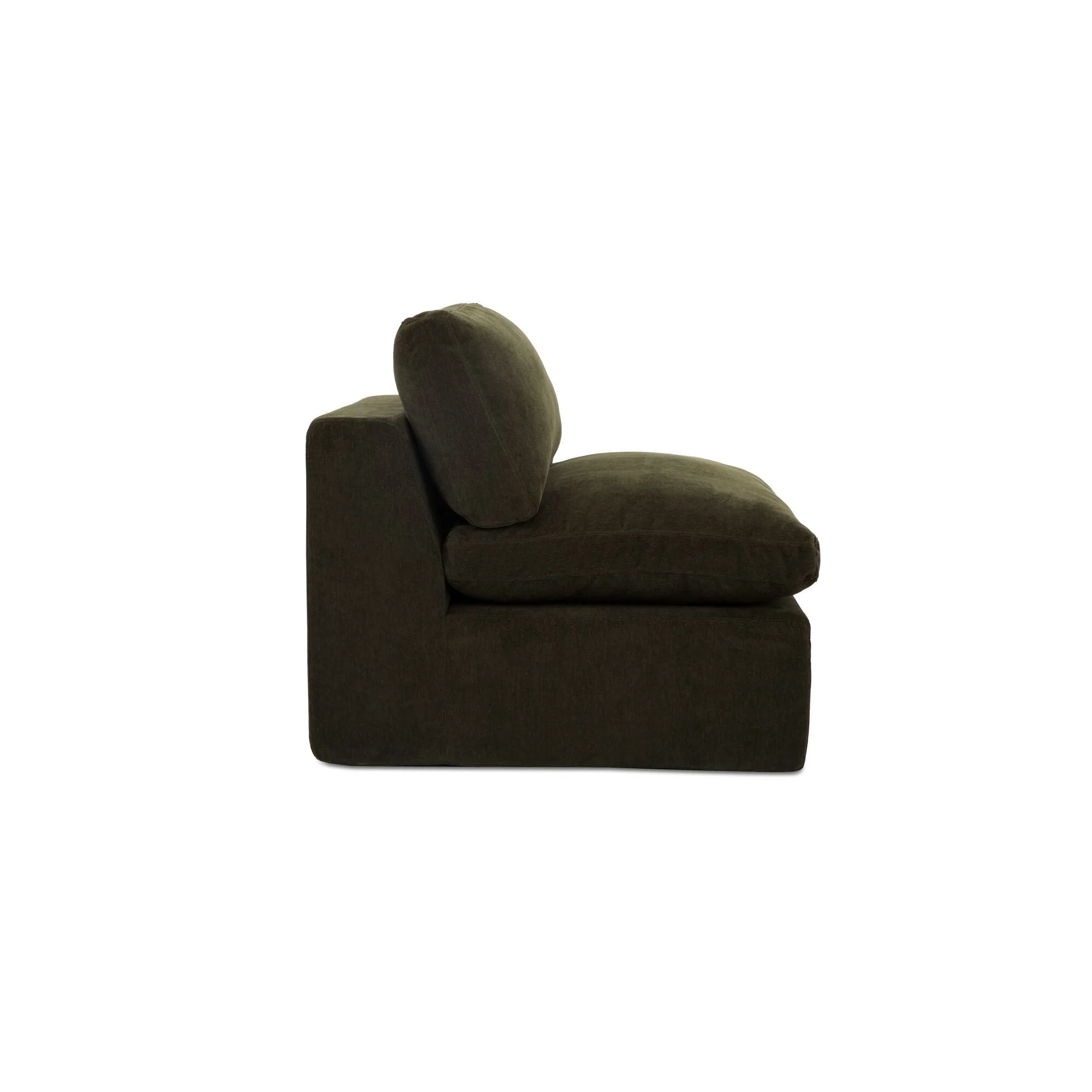 Cates Slipper Chair Dark Green - Image 3