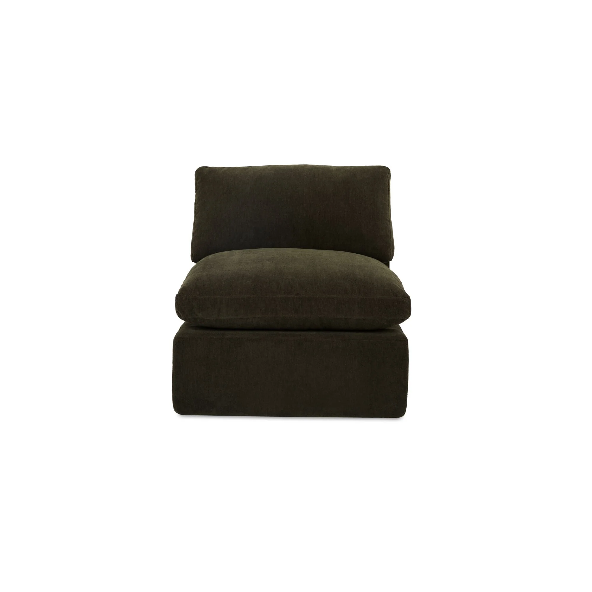 Cates Slipper Chair Dark Green - Image 1
