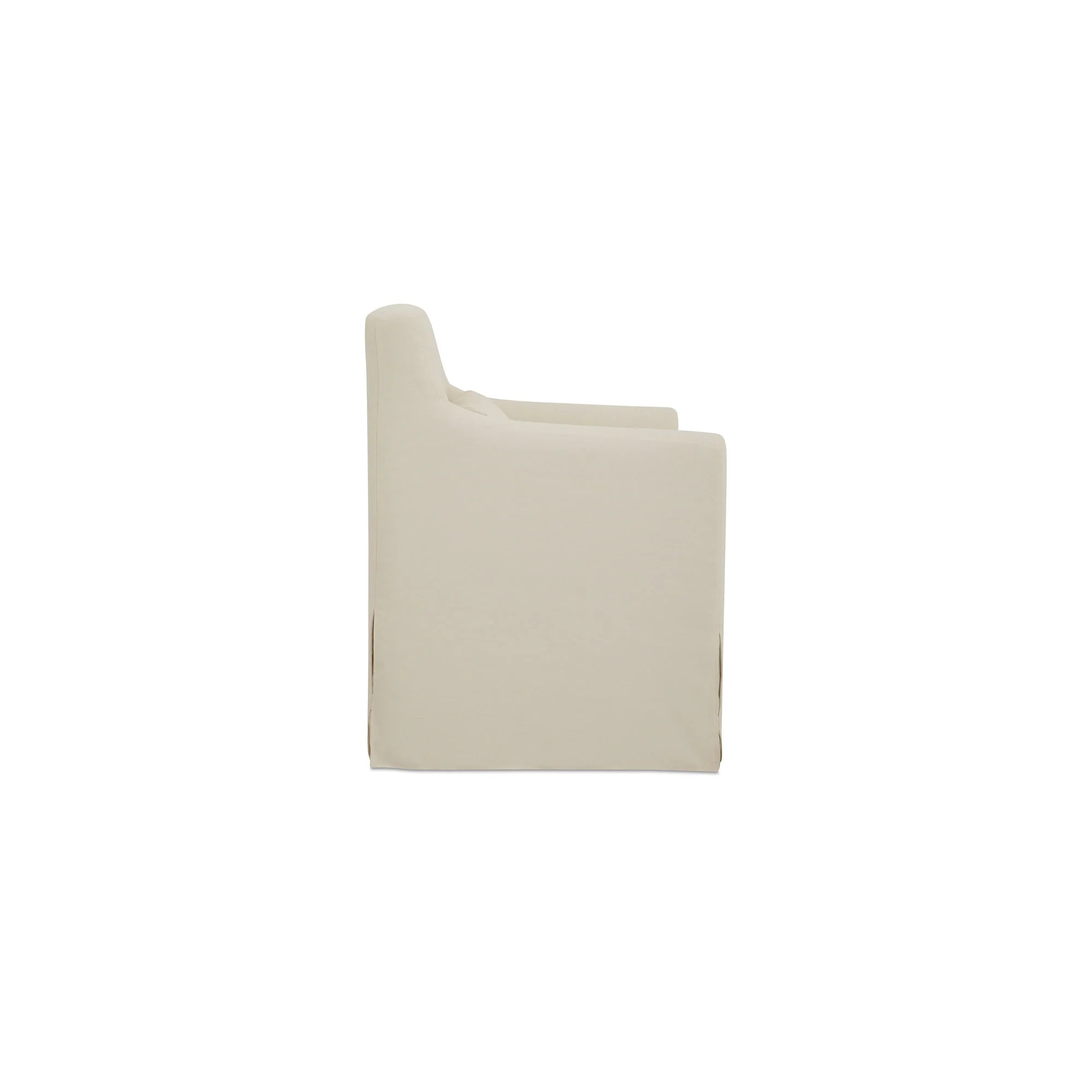 Lydia Outdoor Slipcover Dining Chair Cream - Image 3