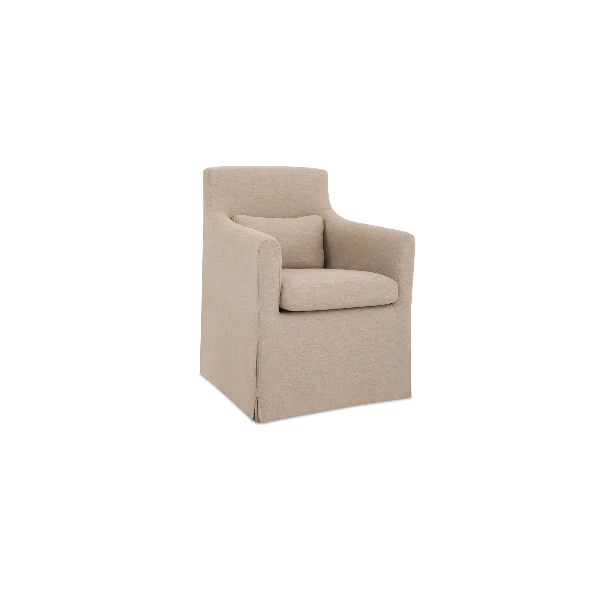Lydia Outdoor Slipcover Dining Chair Light Brown - Image 2