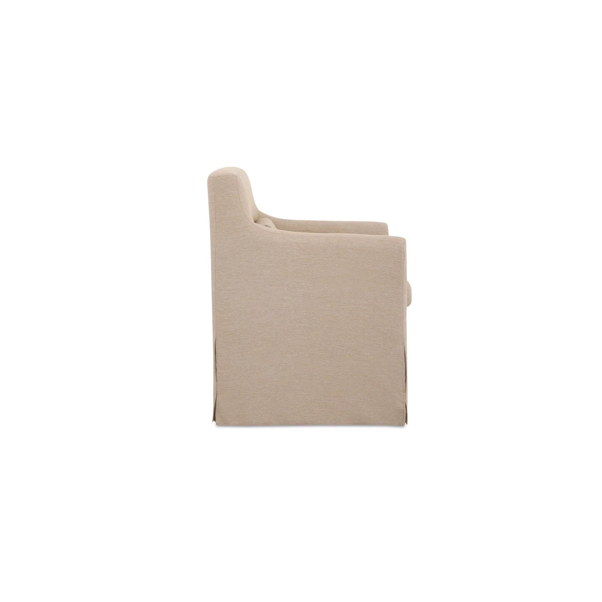 Lydia Outdoor Slipcover Dining Chair Light Brown - Image 3