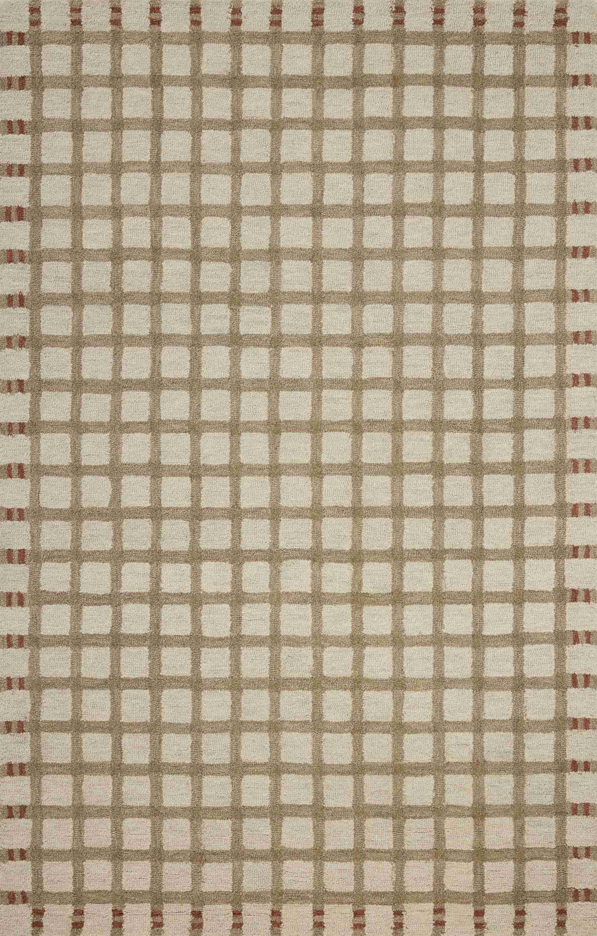 Magnolia Home by Joanna Gaines x Loloi | Waylon Collection | Natural / Rust | WAY-02 - Image 1
