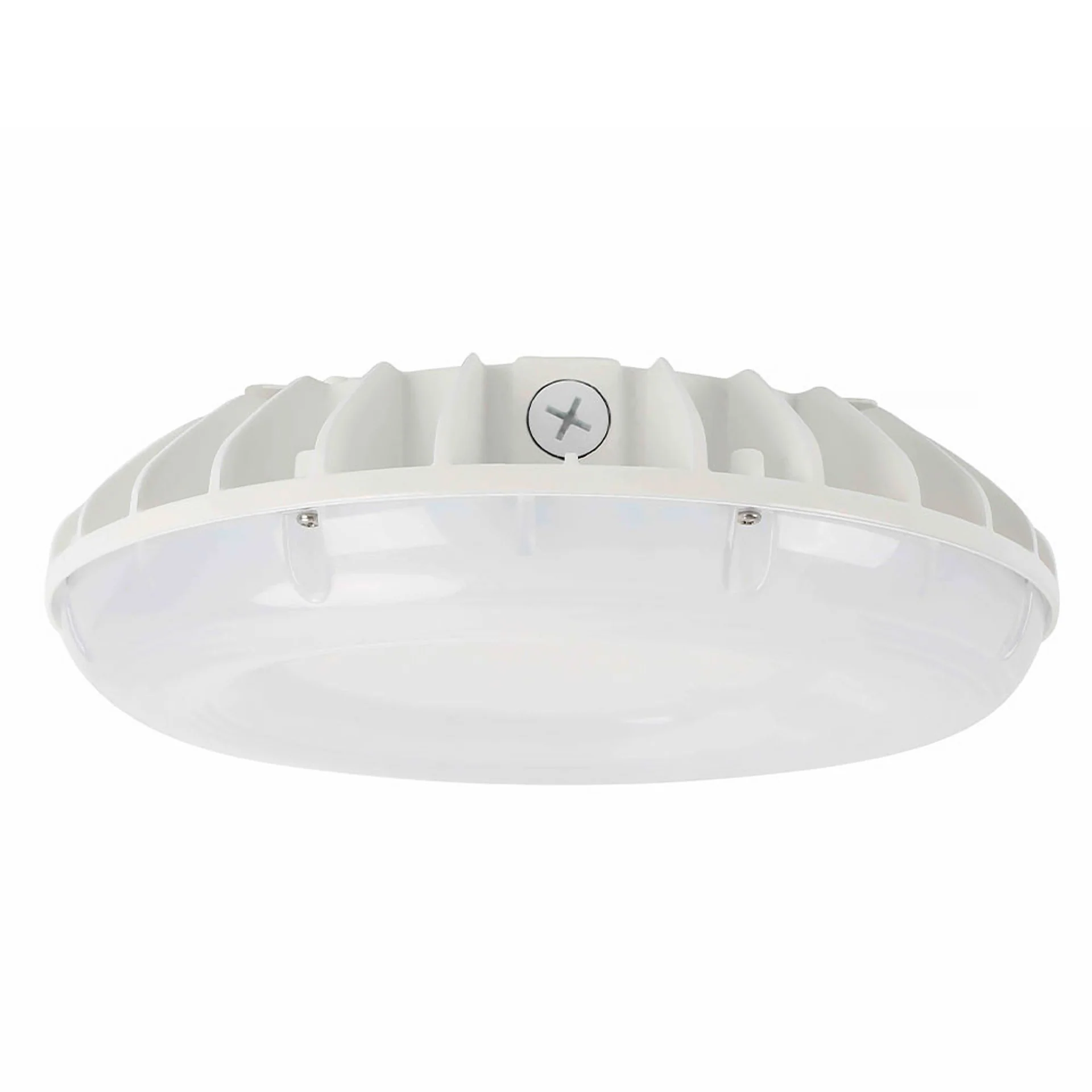 Round LED Parking Garage Canopy Light - Selectable Wattage & 3CCT - 100W/75W/50W/30W - 3000K/4000K/5000K - White & Bronze Finish #106/107 - Image 2