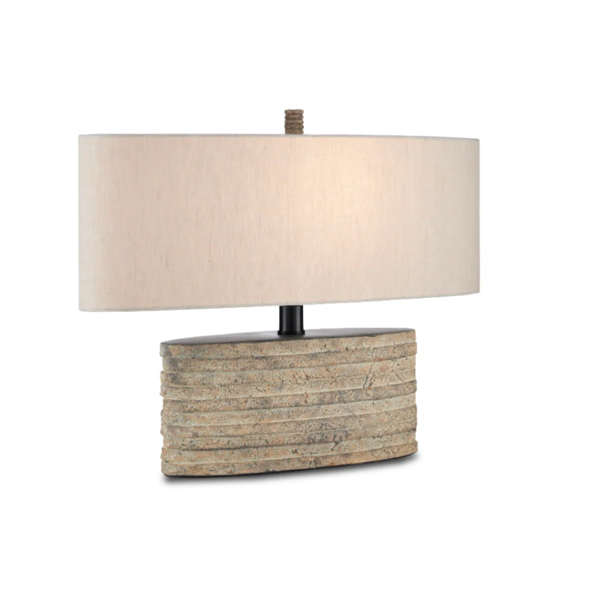 Merla Rustic Oval Table Lamp - Image 2