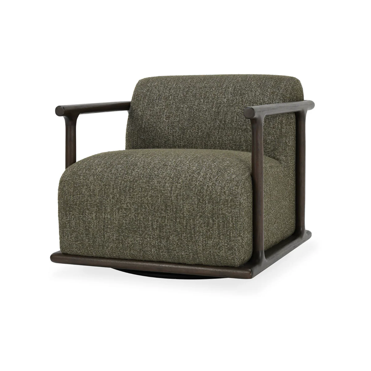 Lucia Swivel Accent Chair Kale Green