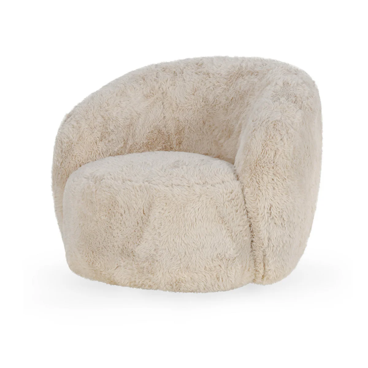 Adley Plush Swivel Accent Chair Sand - Image 1