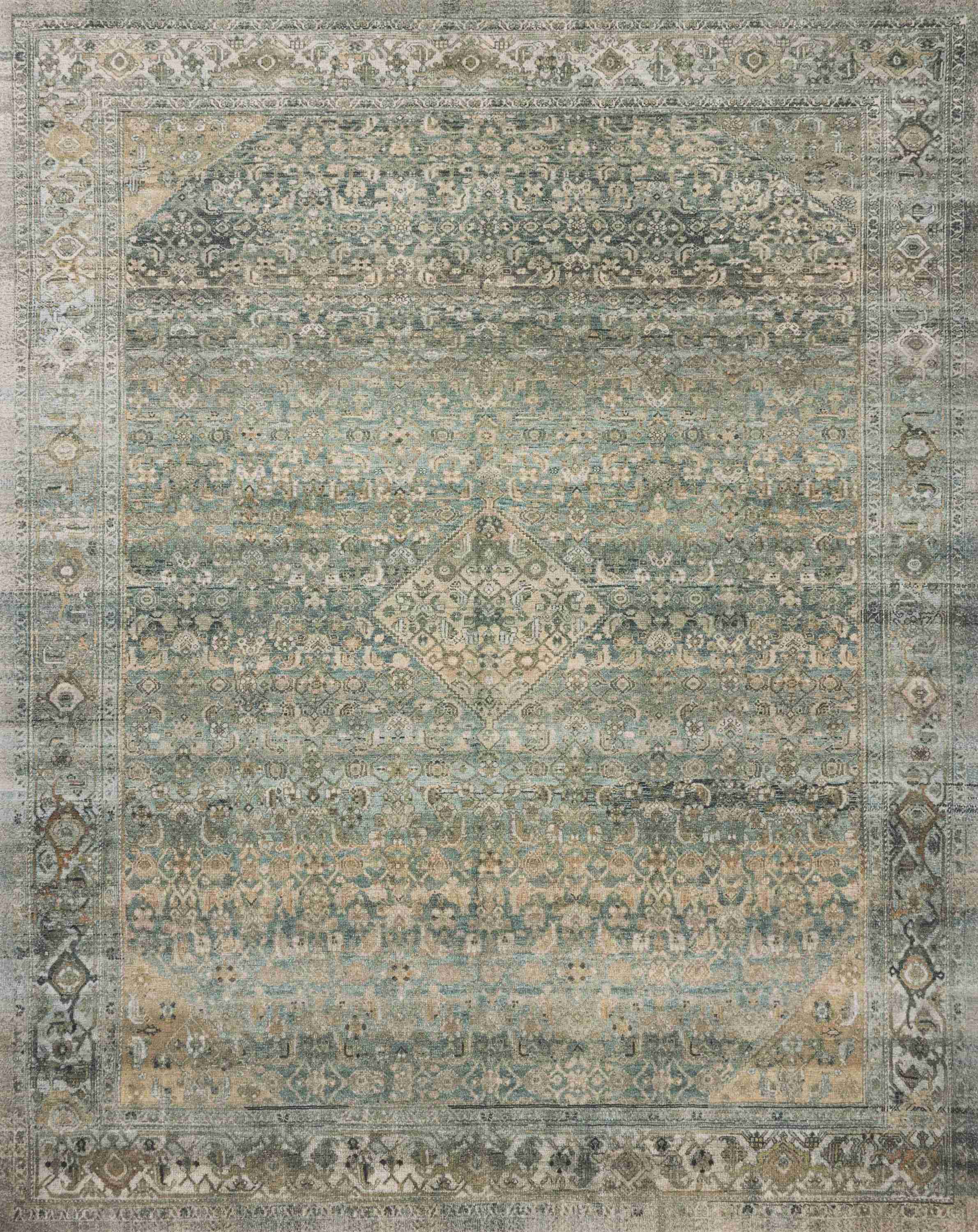 Magnolia Home by Joanna Gaines x Loloi | Wimberly Collection | Lagoon / Wheat | WYM-03 - Image 1
