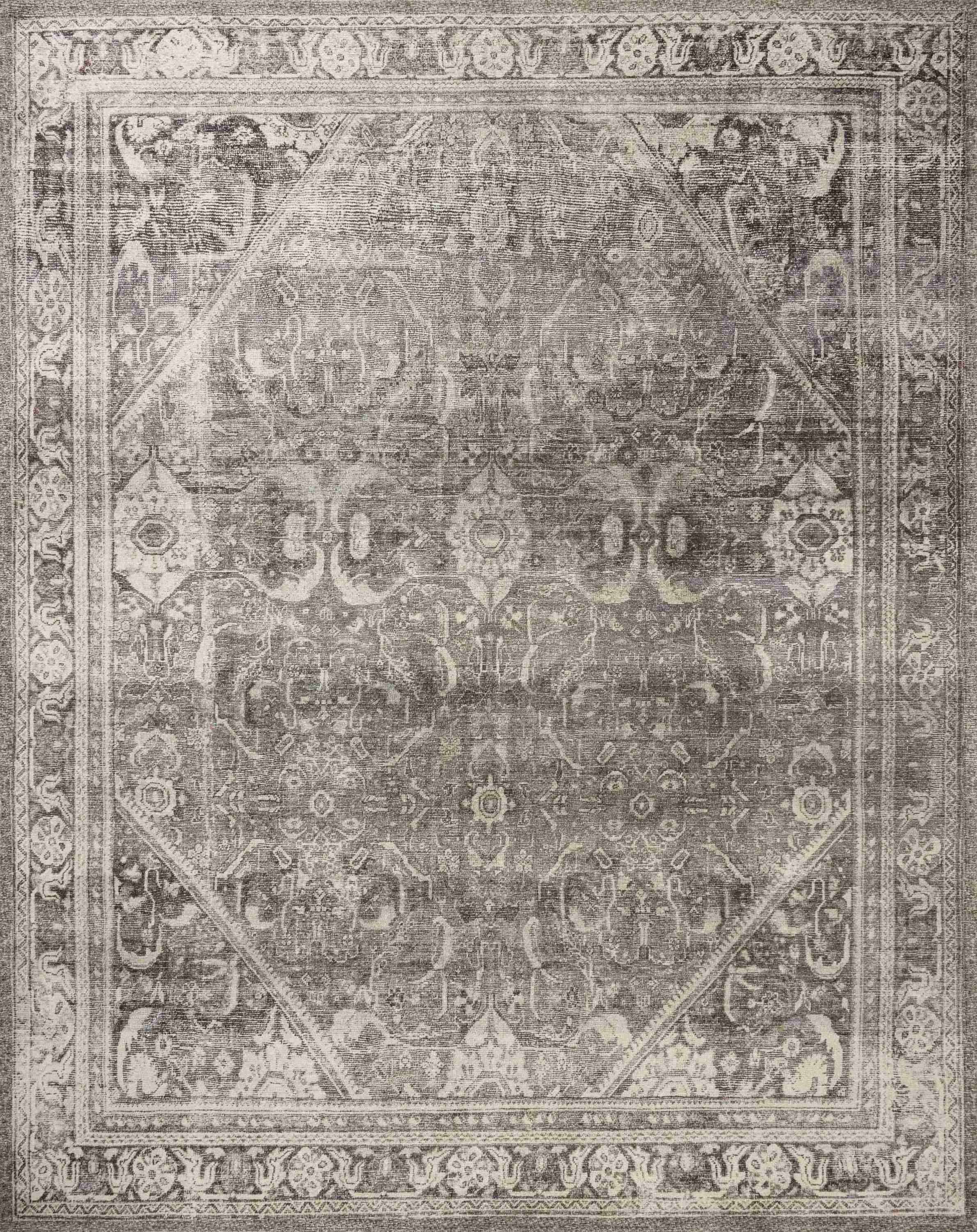 Magnolia Home by Joanna Gaines x Loloi | Wimberly Collection | Ink / Bone | WYM-07 - Image 1