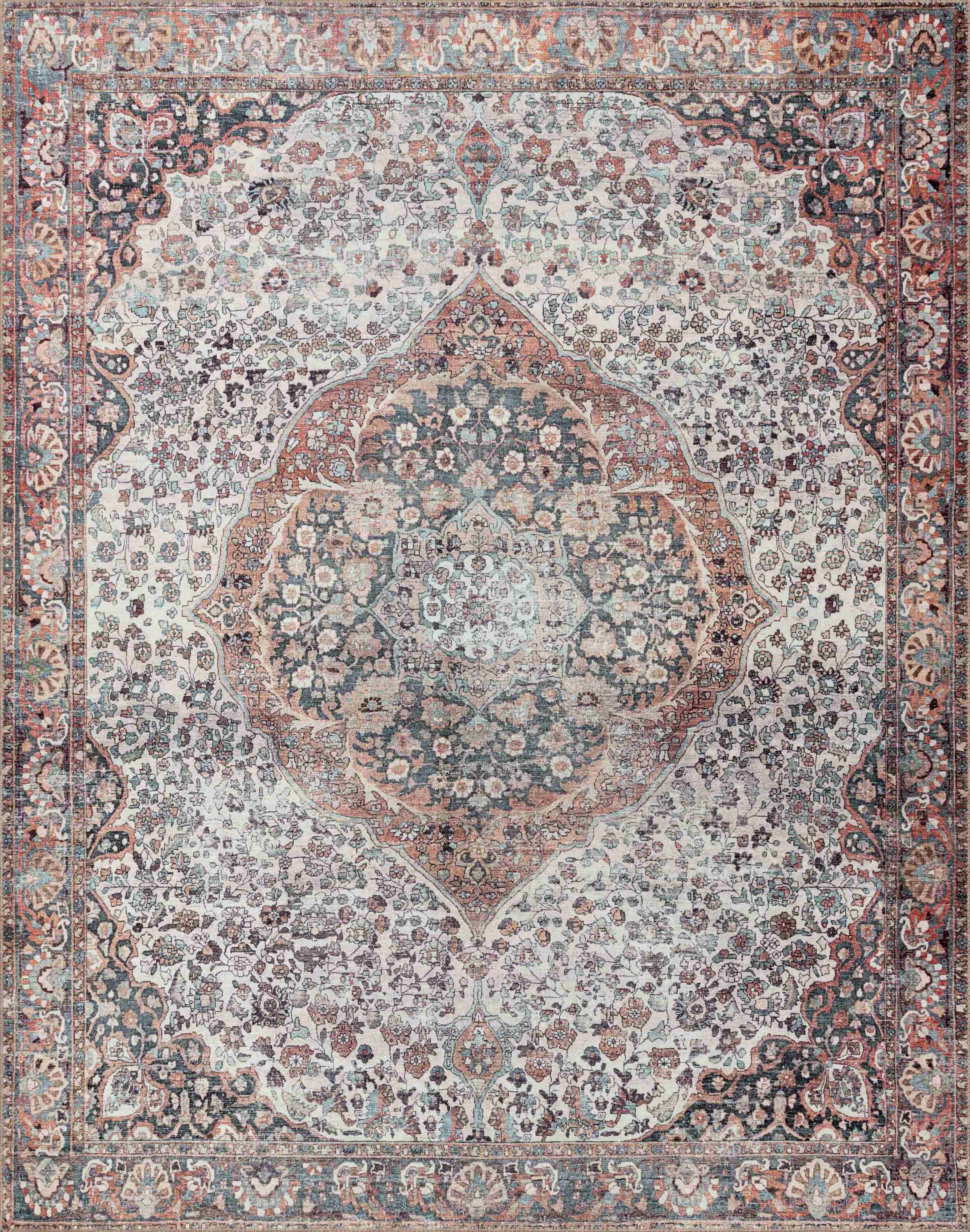 Loloi II | Wynter Collection | Red / Multi | WYN-01 - Image 1