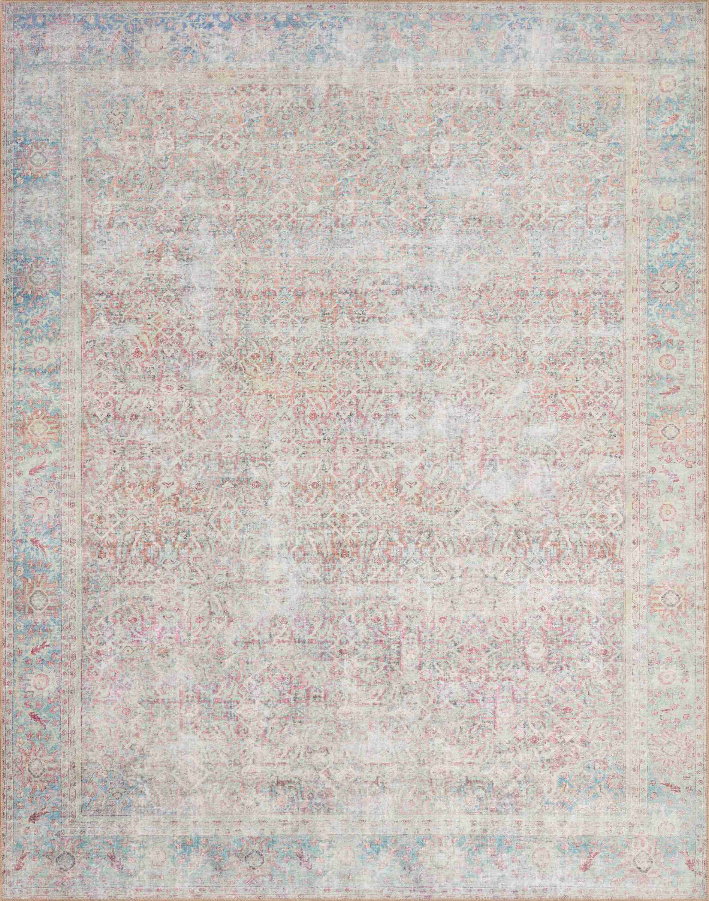 Loloi II | Wynter Collection | Red / Teal | WYN-04 - Image 1