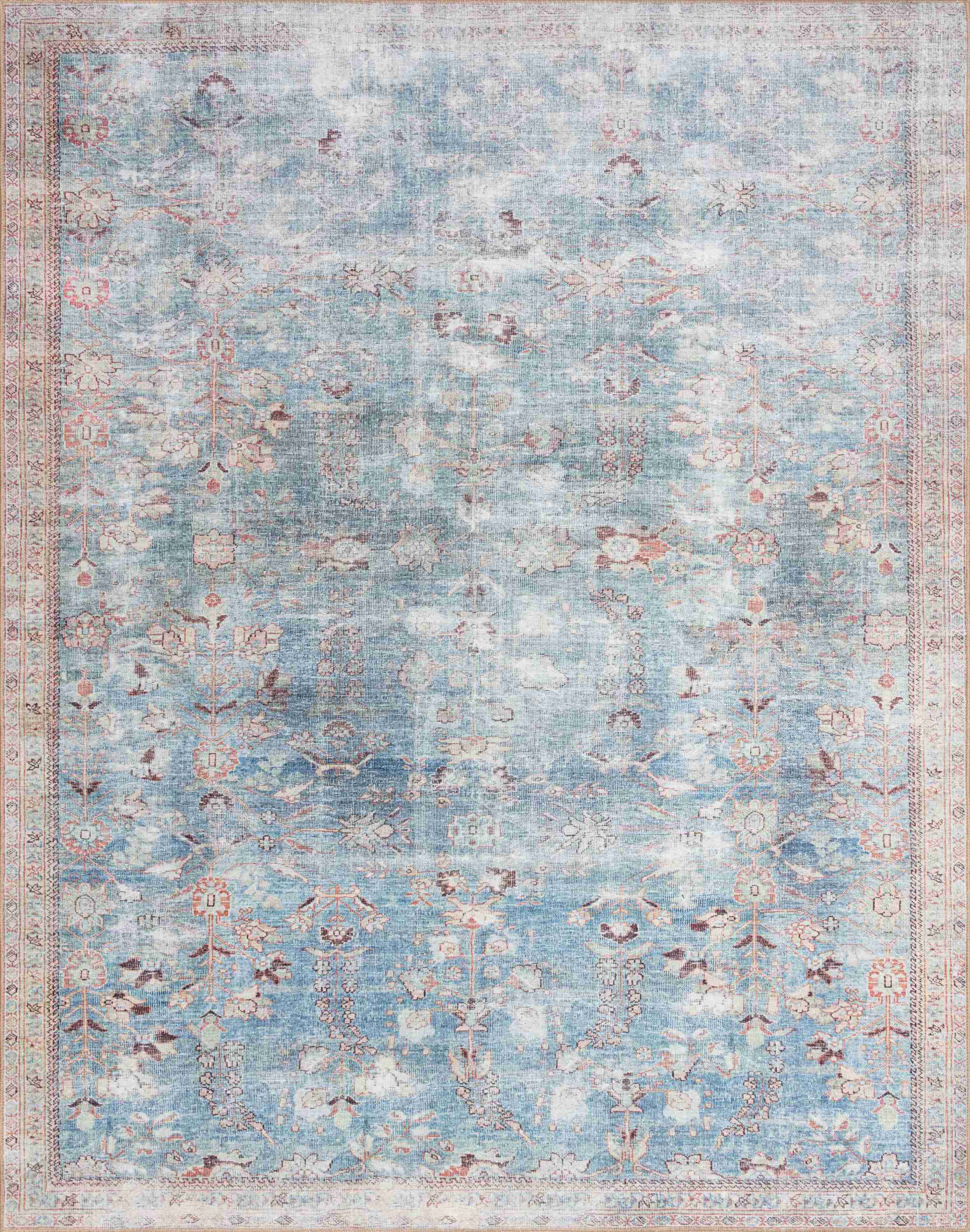 Loloi II | Wynter Collection | Teal / Multi | WYN-06 - Image 1