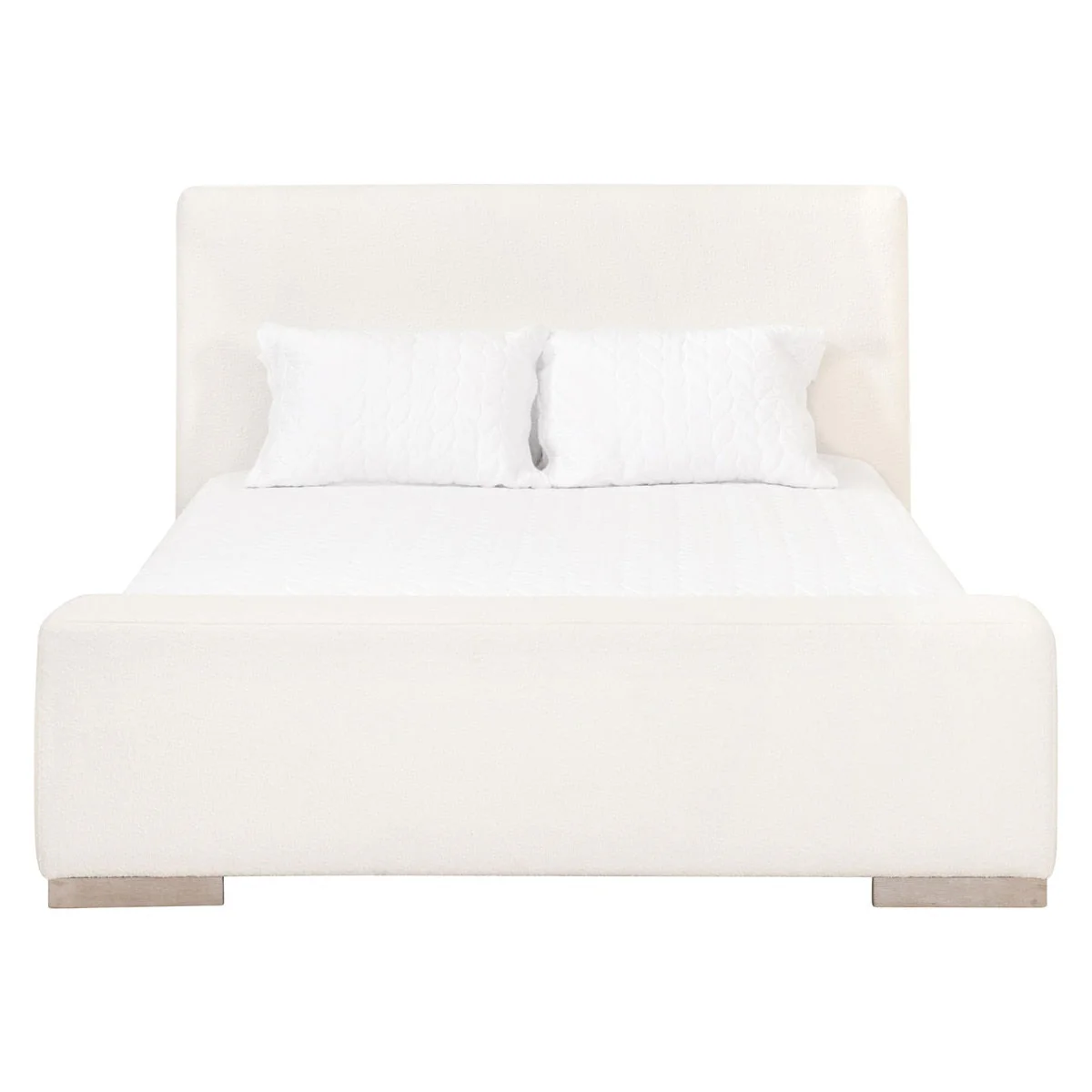 Warren Queen Bed | LiveSmart Boucle Snow - Image 1