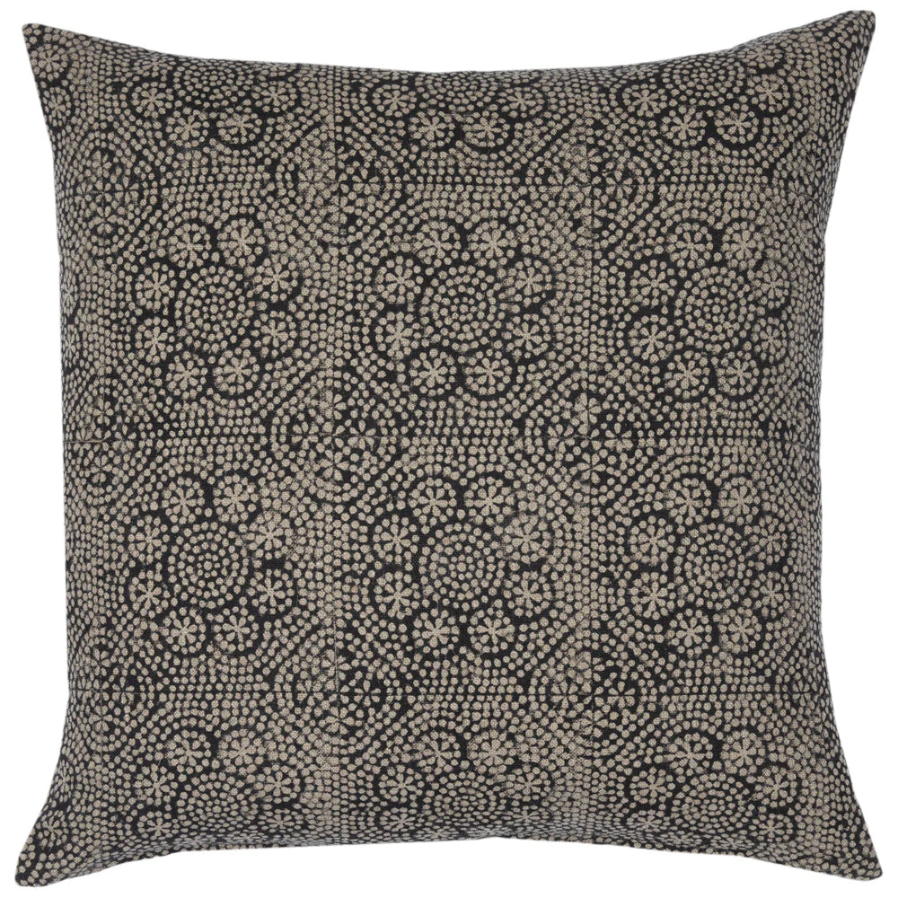Wisteria Noir on Natural Pillow - Image 1