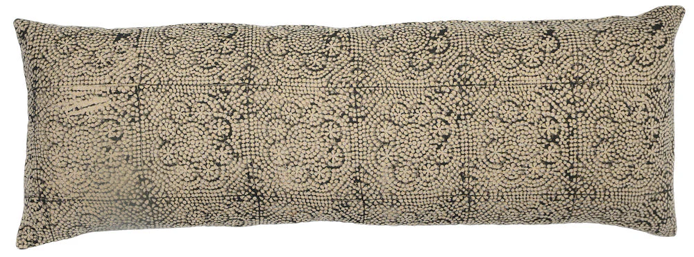 Wisteria Noir on Natural Pillow - Image 3