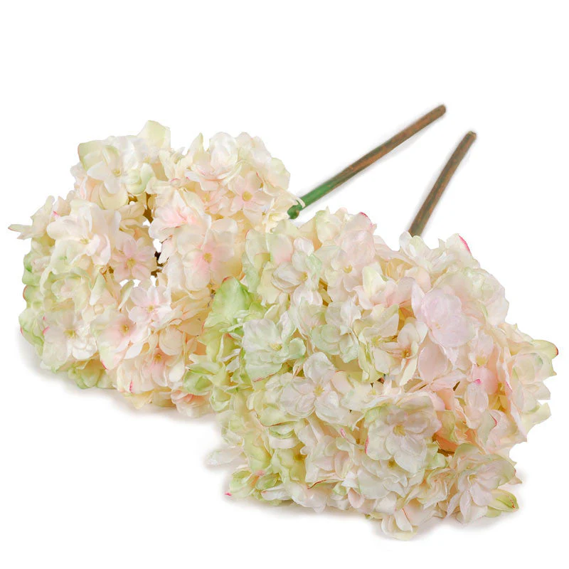 Hydrangea Stem, 19″ L – Pink Green