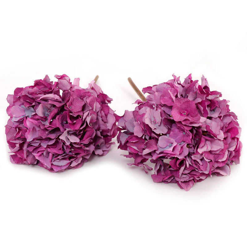 Hydrangea Stem, 19" L - Pink - Image 1