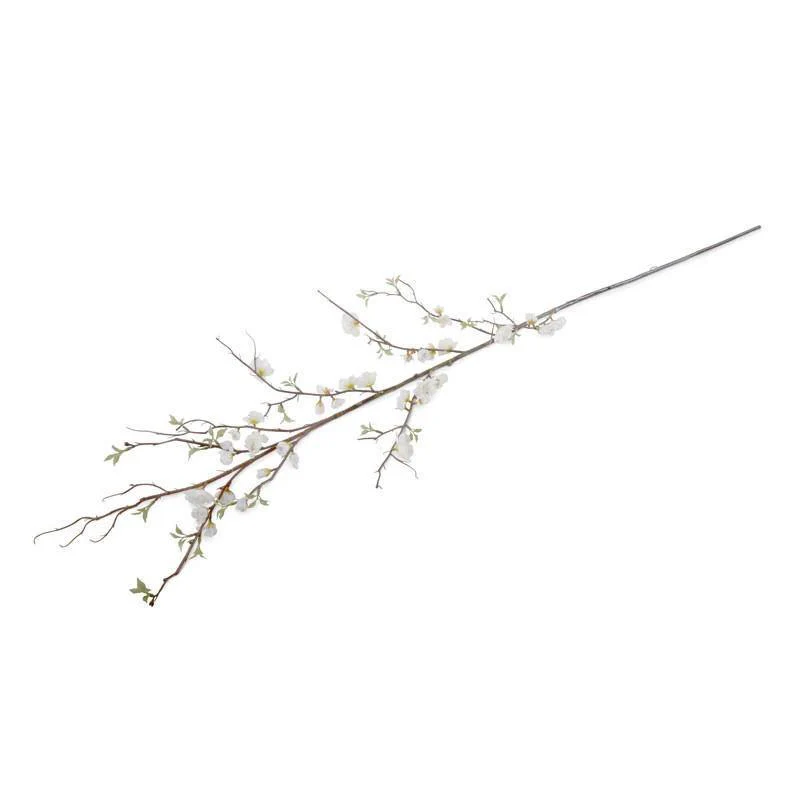 Cherry Blossom Branch, 60″ L – White