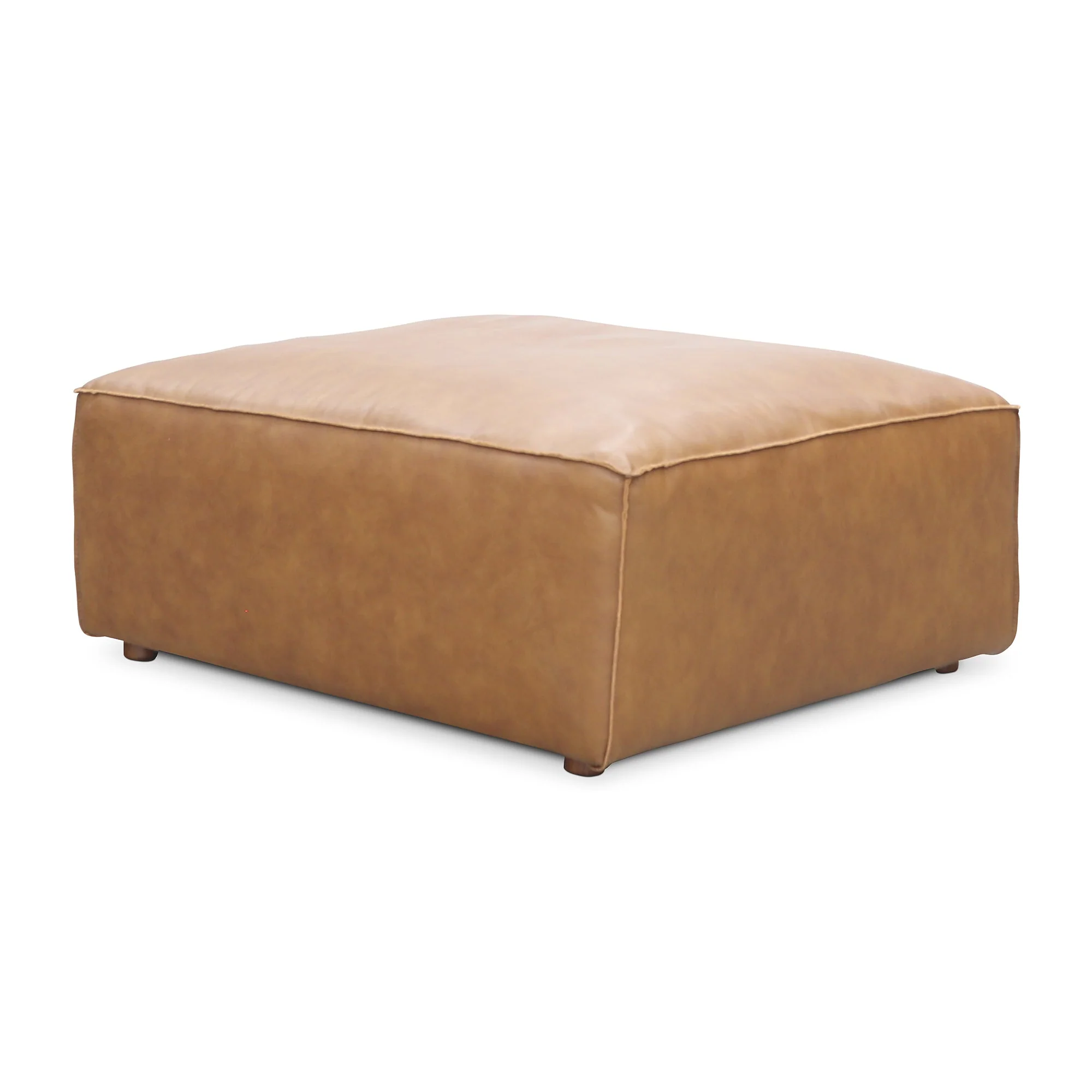Form Ottoman Sonoran Tan Leather - Image 2