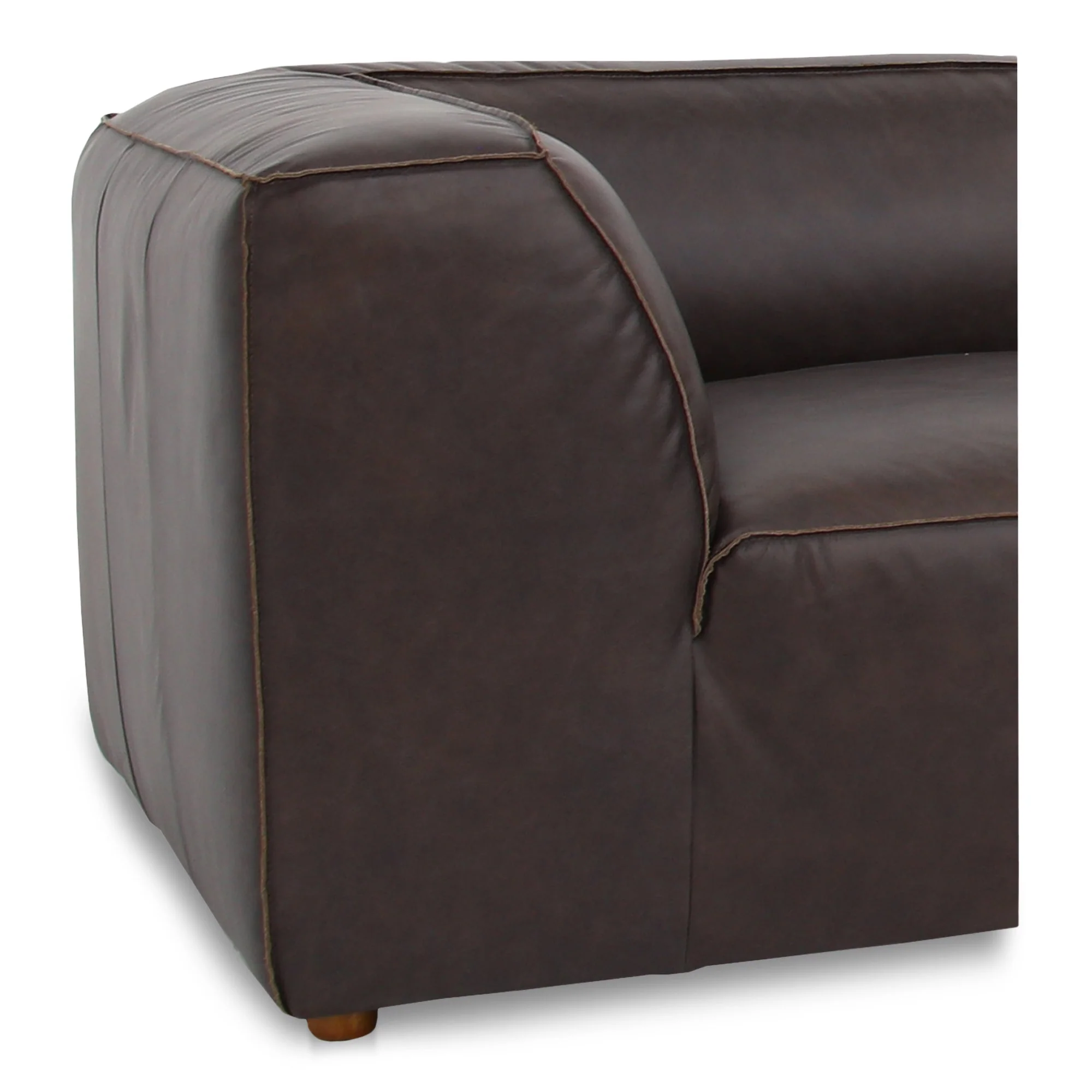 Form Classic L-Shaped Modular Sectional Espresso Brown - Image 3