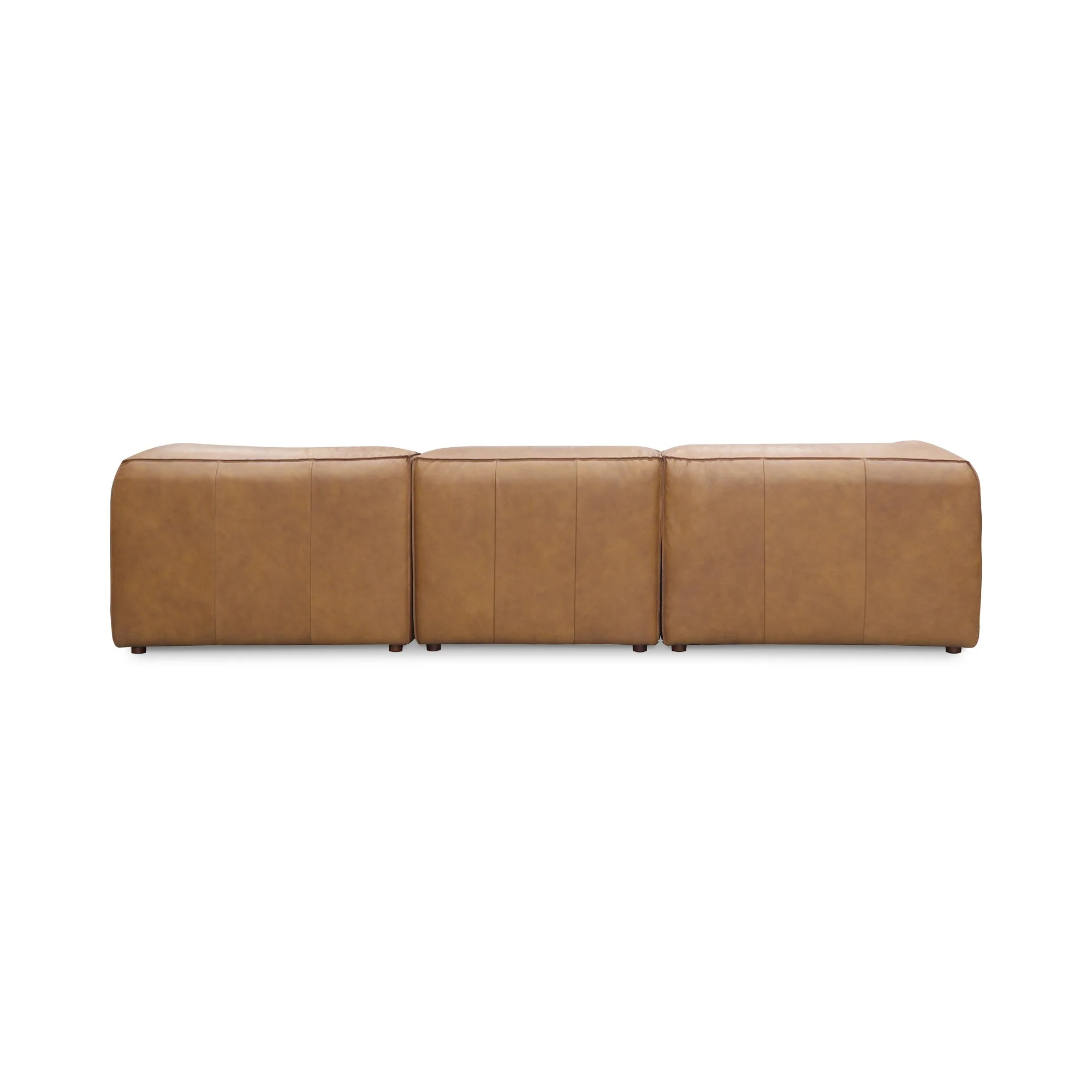 Form Classic L-Shaped Modular Sectional Sonoran Tan Leather - Image 3