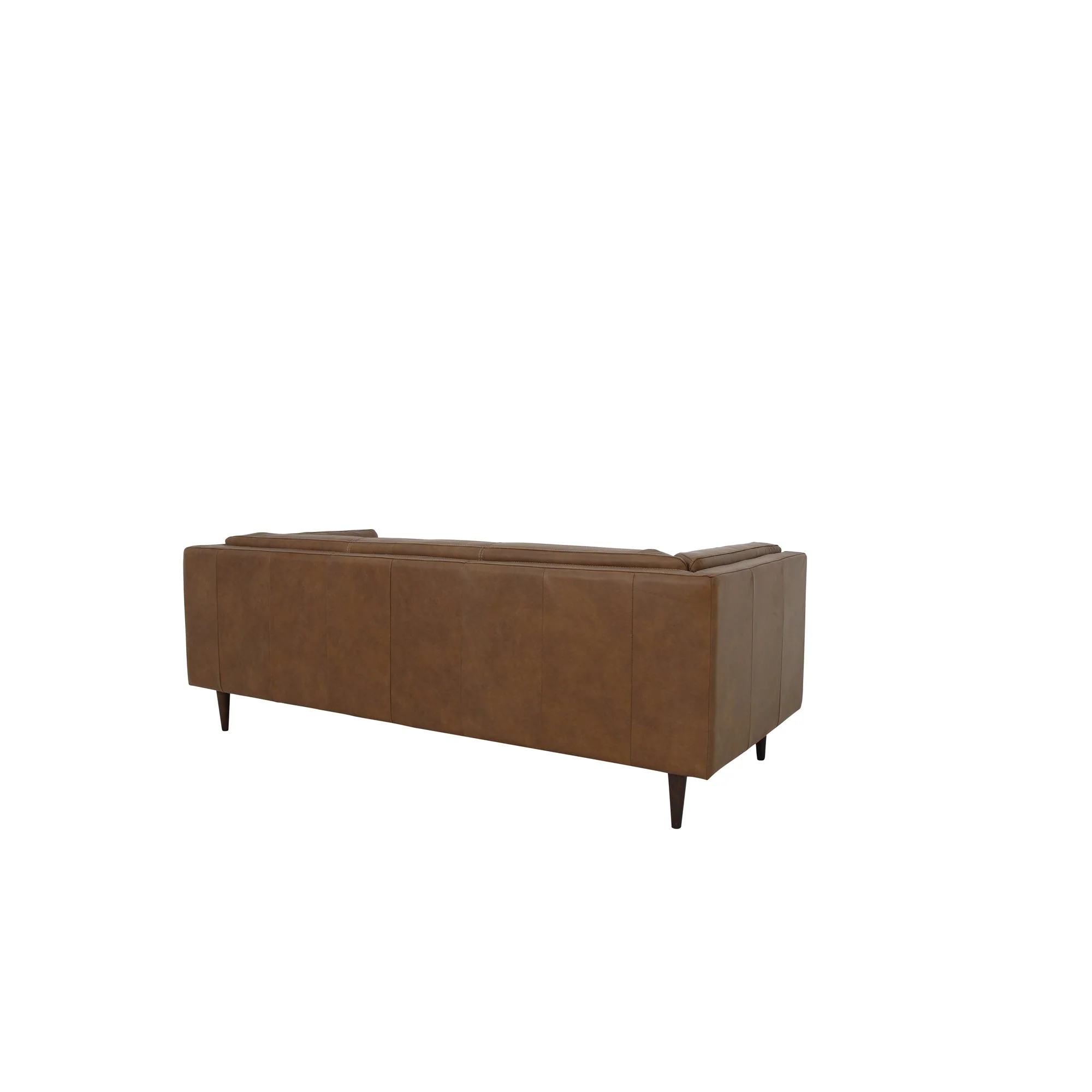 Woods Sofa Brown Leather - Image 2