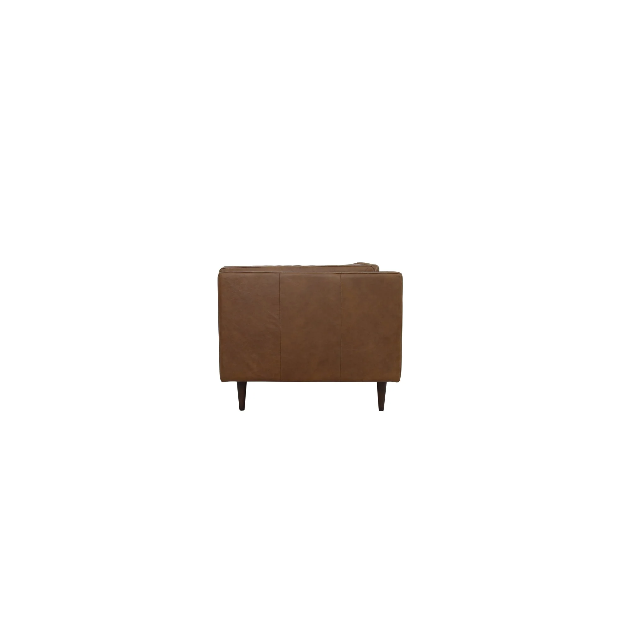 Woods Sofa Brown Leather - Image 3