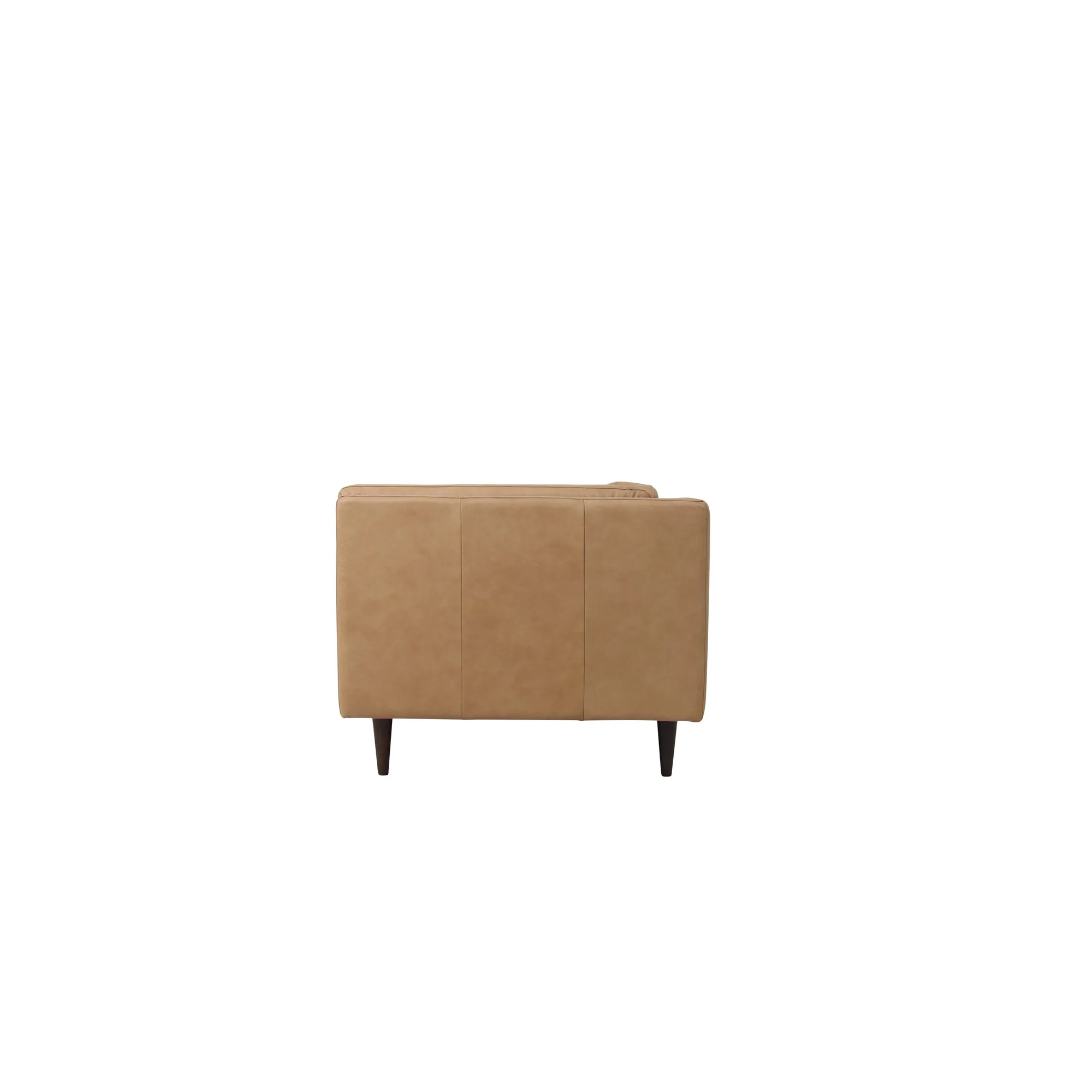 Woods Sofa Tan Leather - Image 3