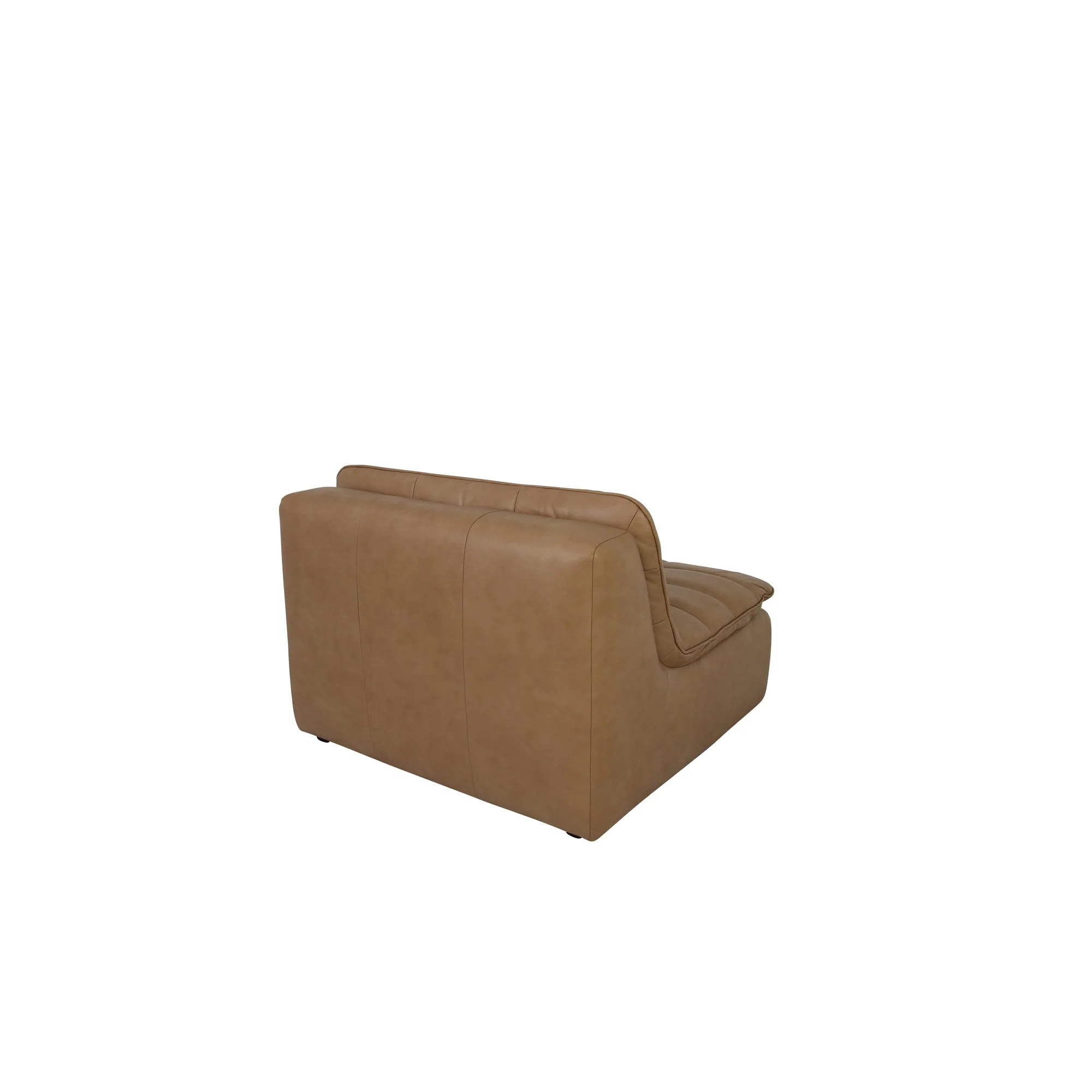 Lino Slipper Chair Tan Leather - Image 2