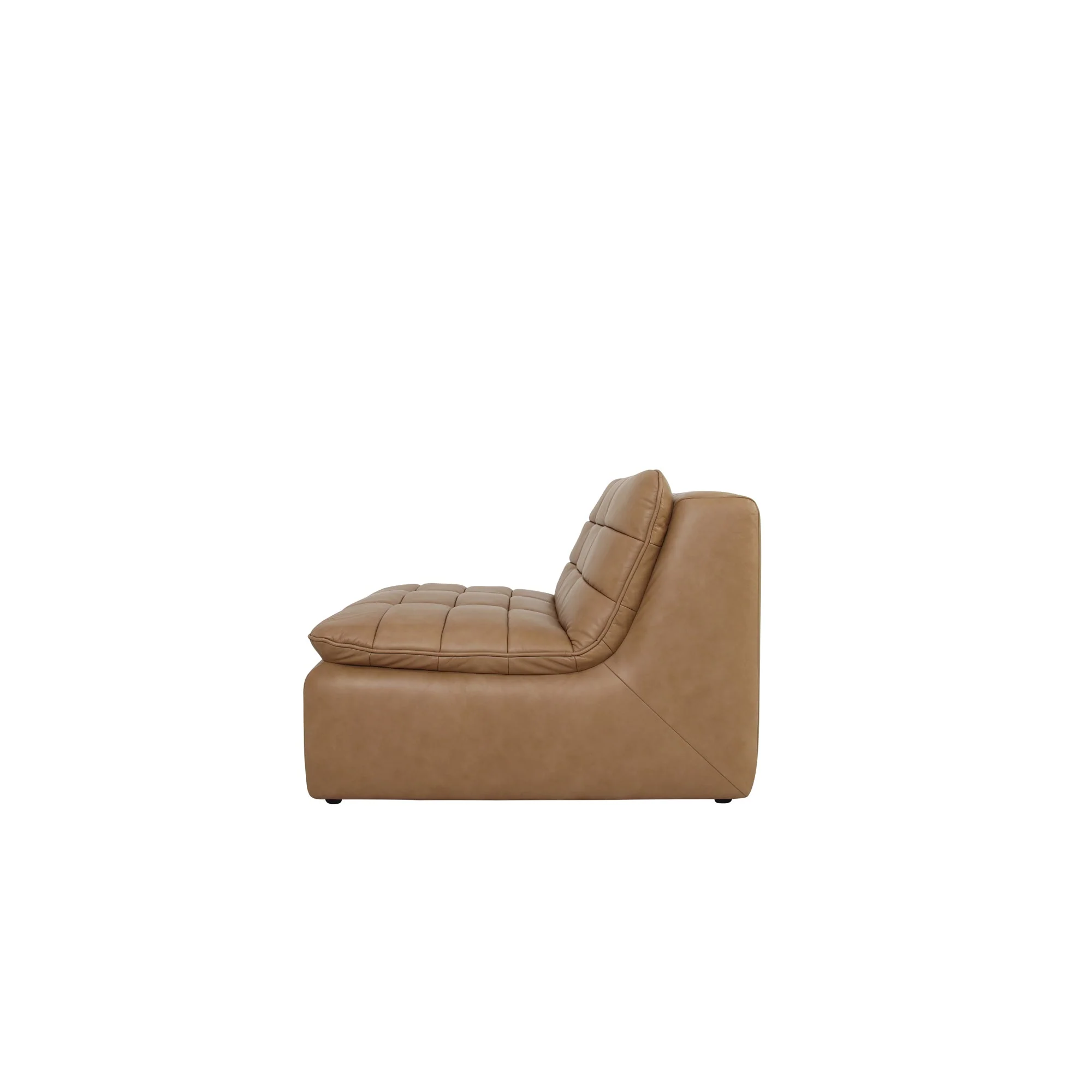 Lino Slipper Chair Tan Leather - Image 3
