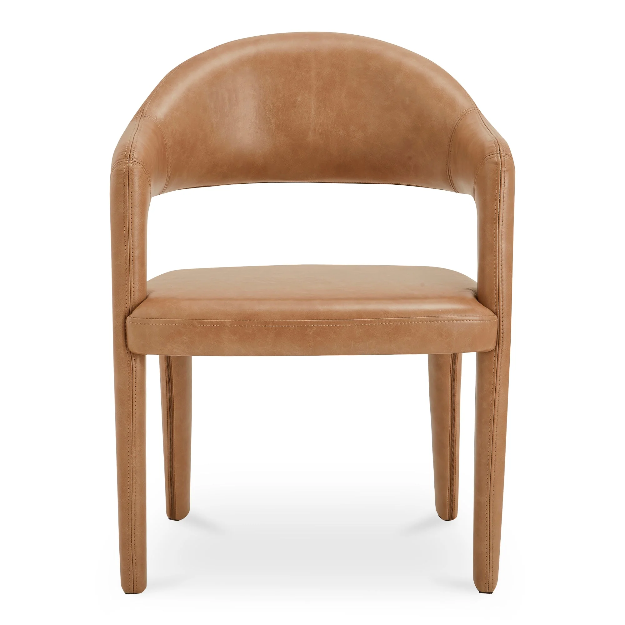 Martens Dining Chair Brown Leather - Image 1