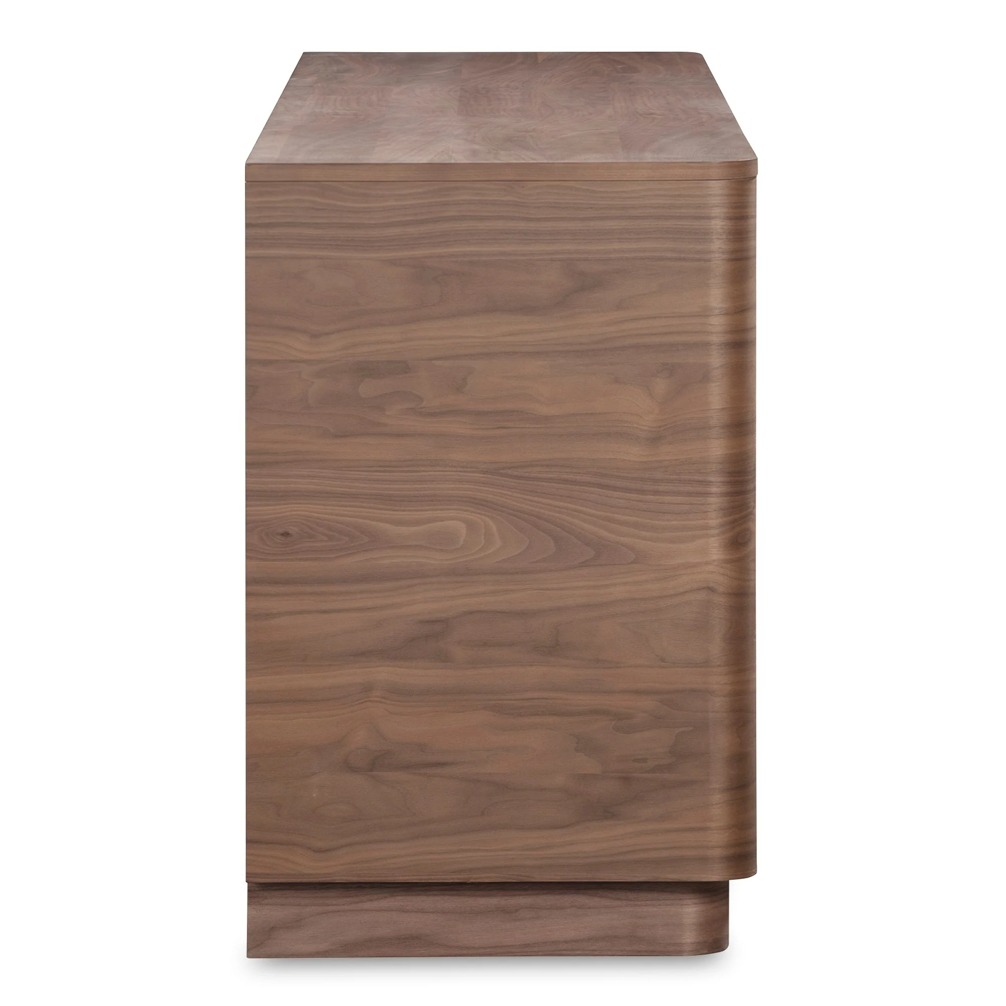 Round Off Sideboard Walnut Brown - Image 3