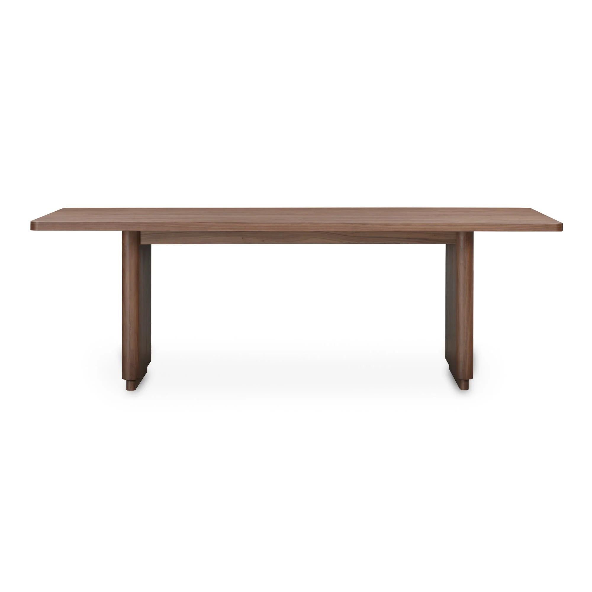 Round Off Small Dining Table Walnut Brown - Image 1