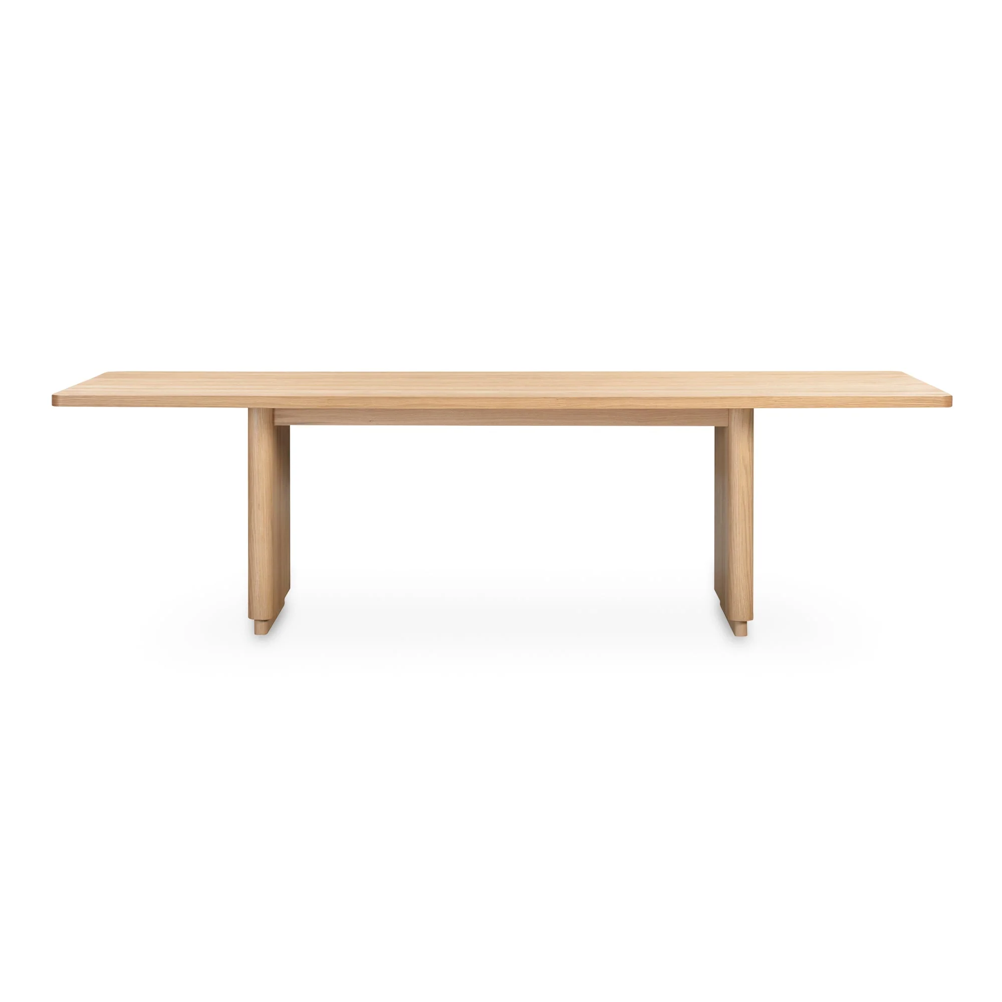 Round Off Large Dining Table Natural Oak - Image 1