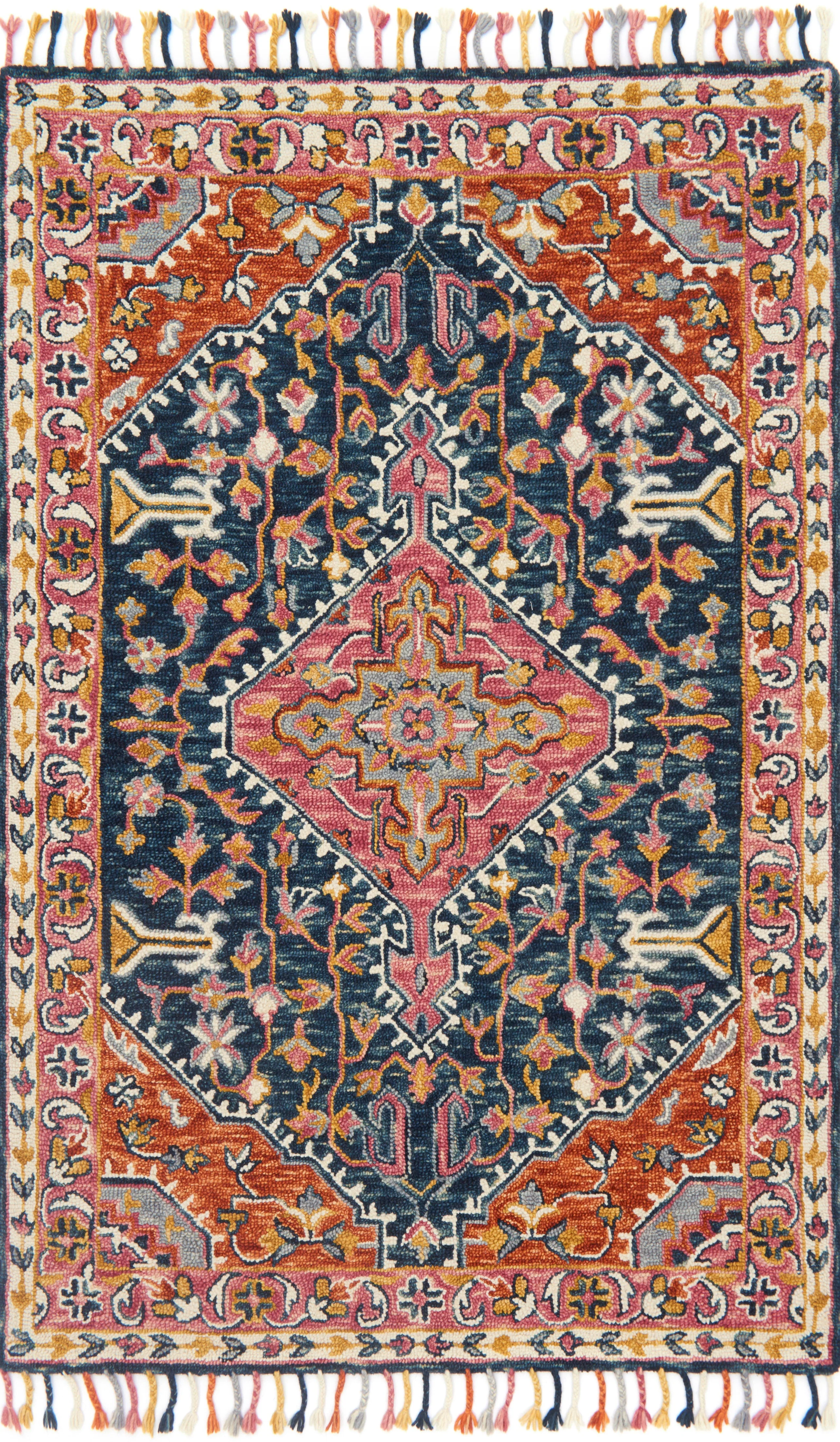 Loloi | Zharah Collection | Navy / Multi | ZR-01 - Image 1