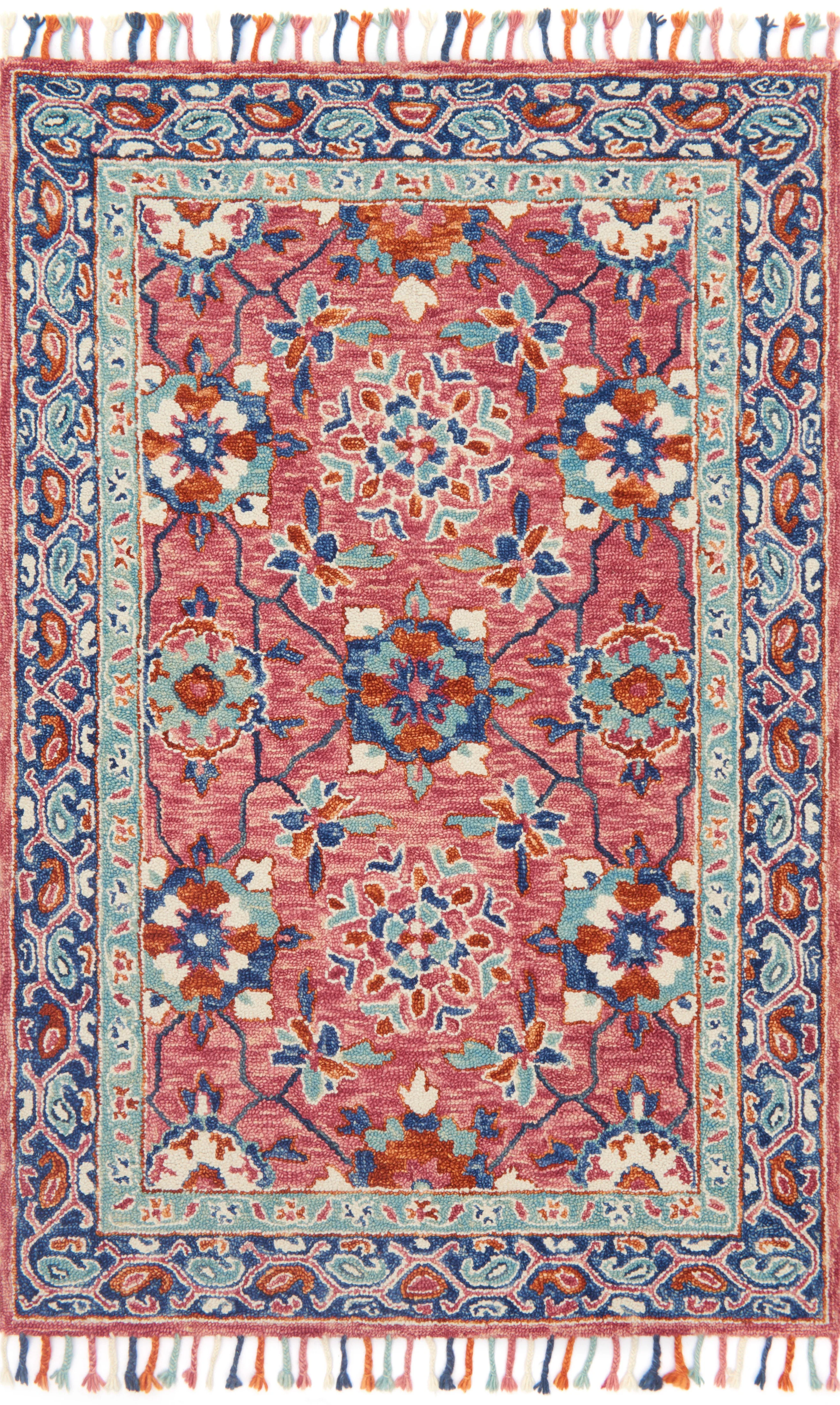Loloi | Zharah Collection | Rose / Denim | ZR-03 - Image 1