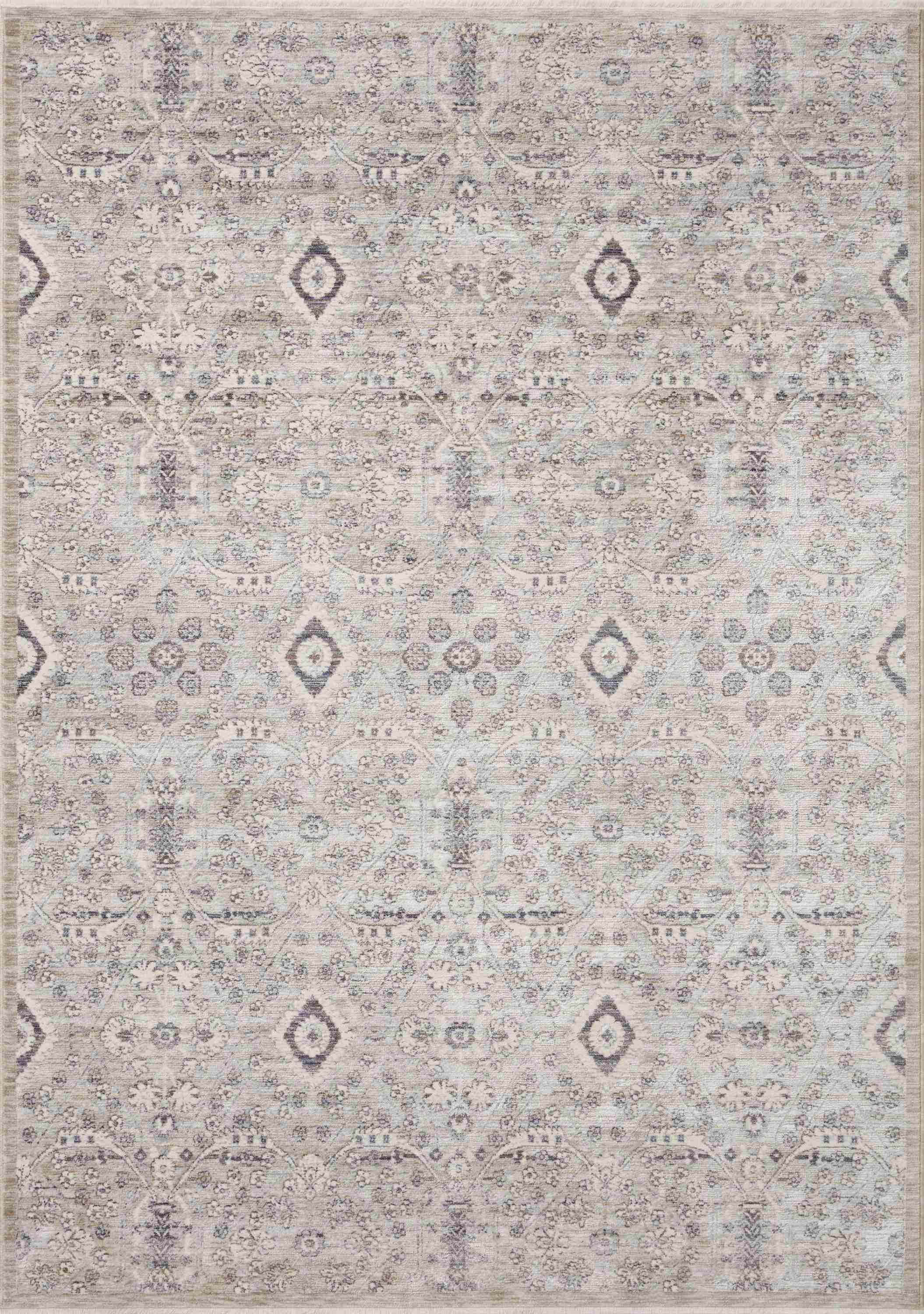 Amber Lewis x Loloi | Zuma Collection | Silver / Sky | ZUM-07 - Image 1
