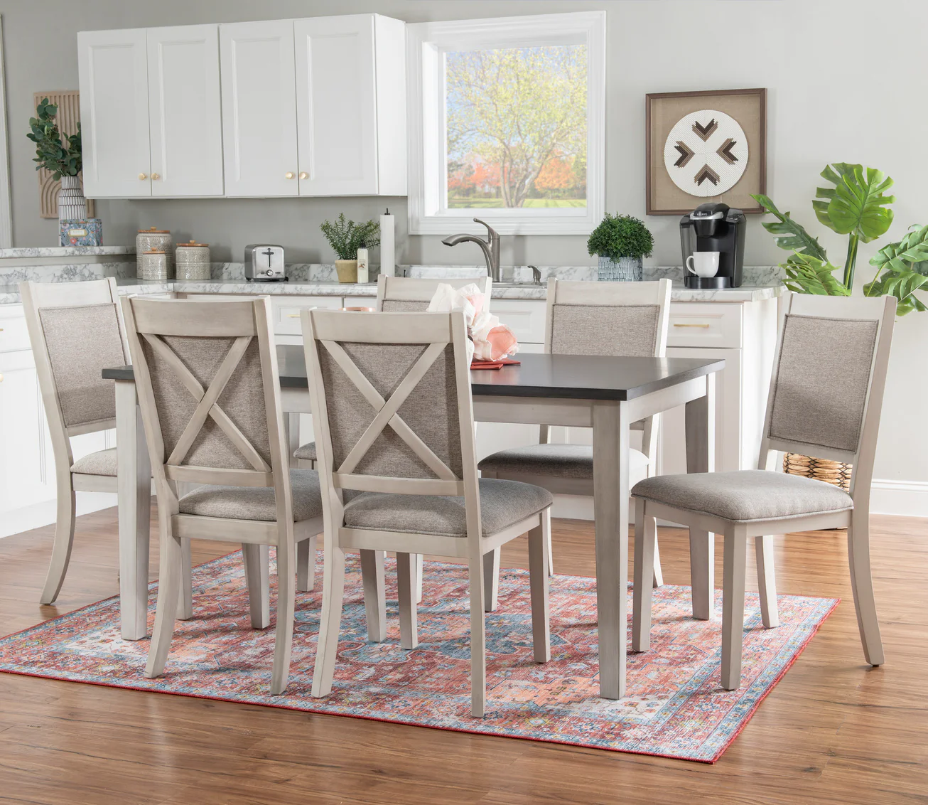 Powell MCKOY 7PC PIECE DINING SET ONE BOX - Image 1