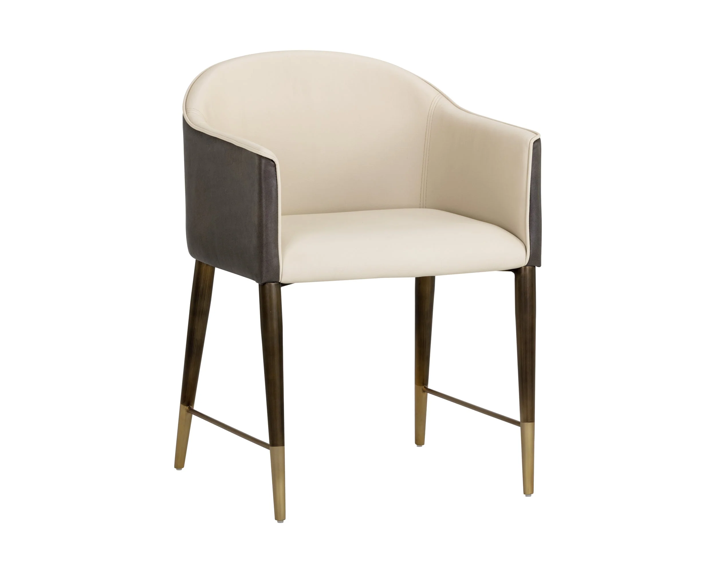 Kylin Dining Armchair – Dillon Cream / Bravo Ash