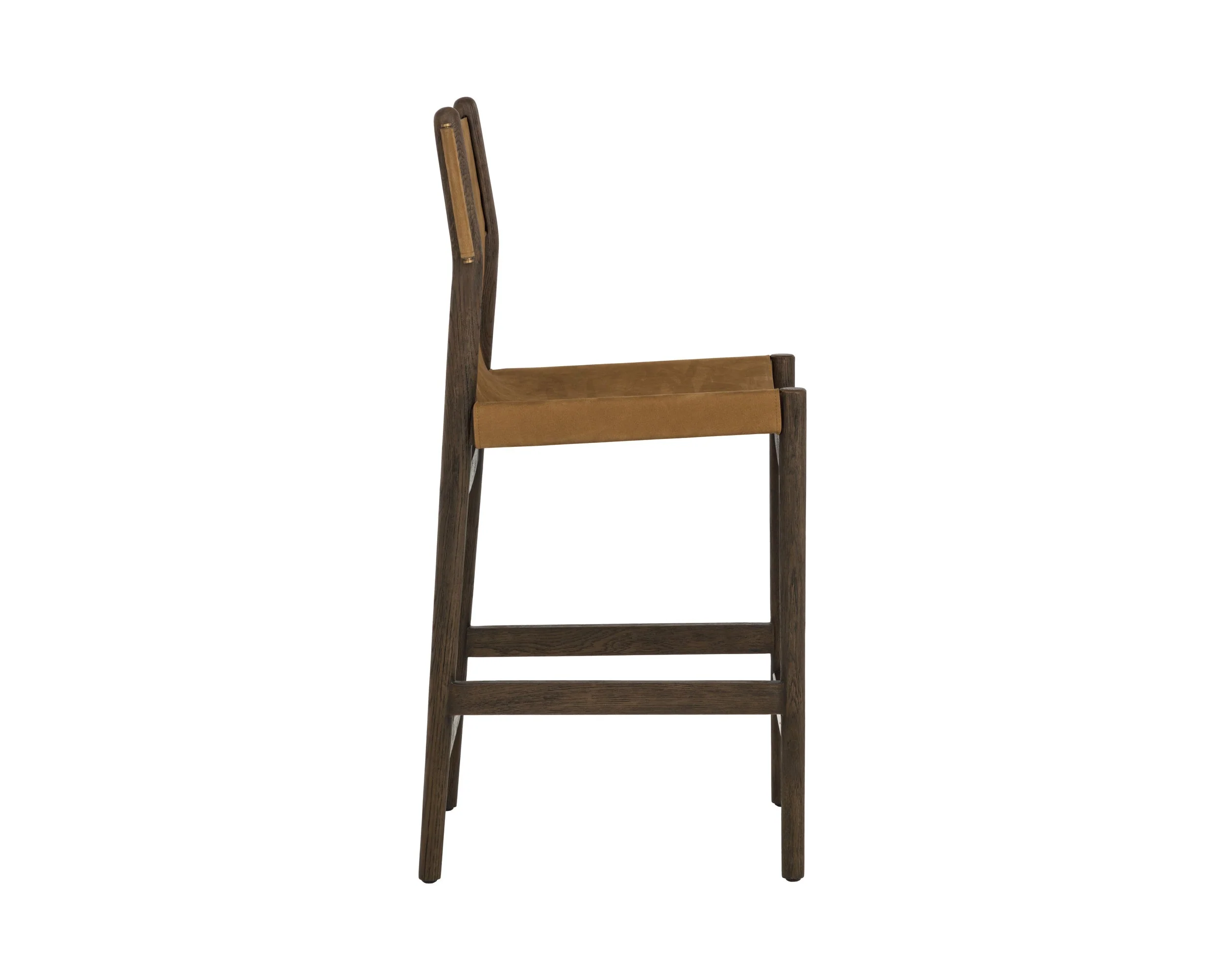 Argus Counter Stool - Nubuck Caramel Leather - Image 3