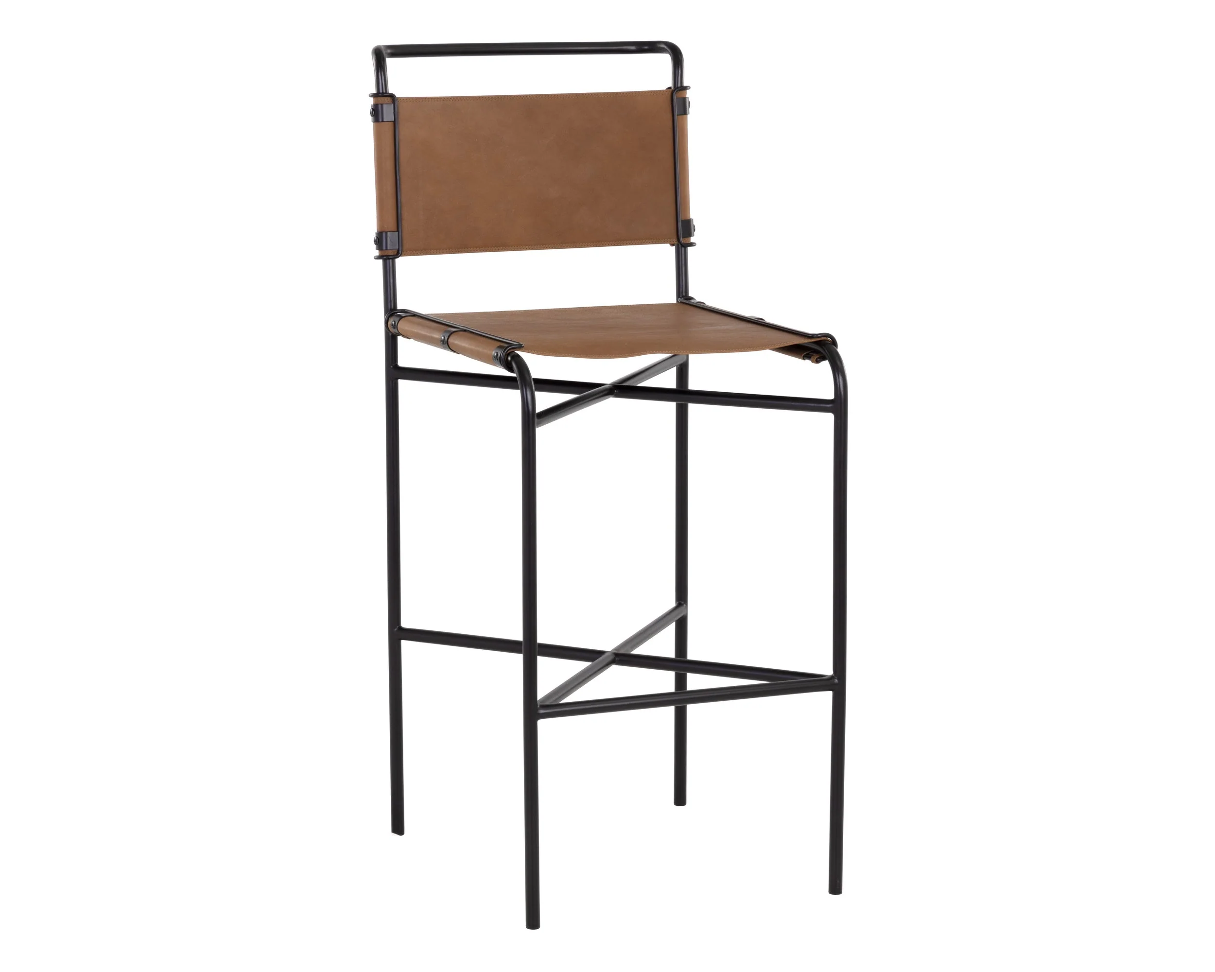 Corrigan Barstool – Cognac Leather