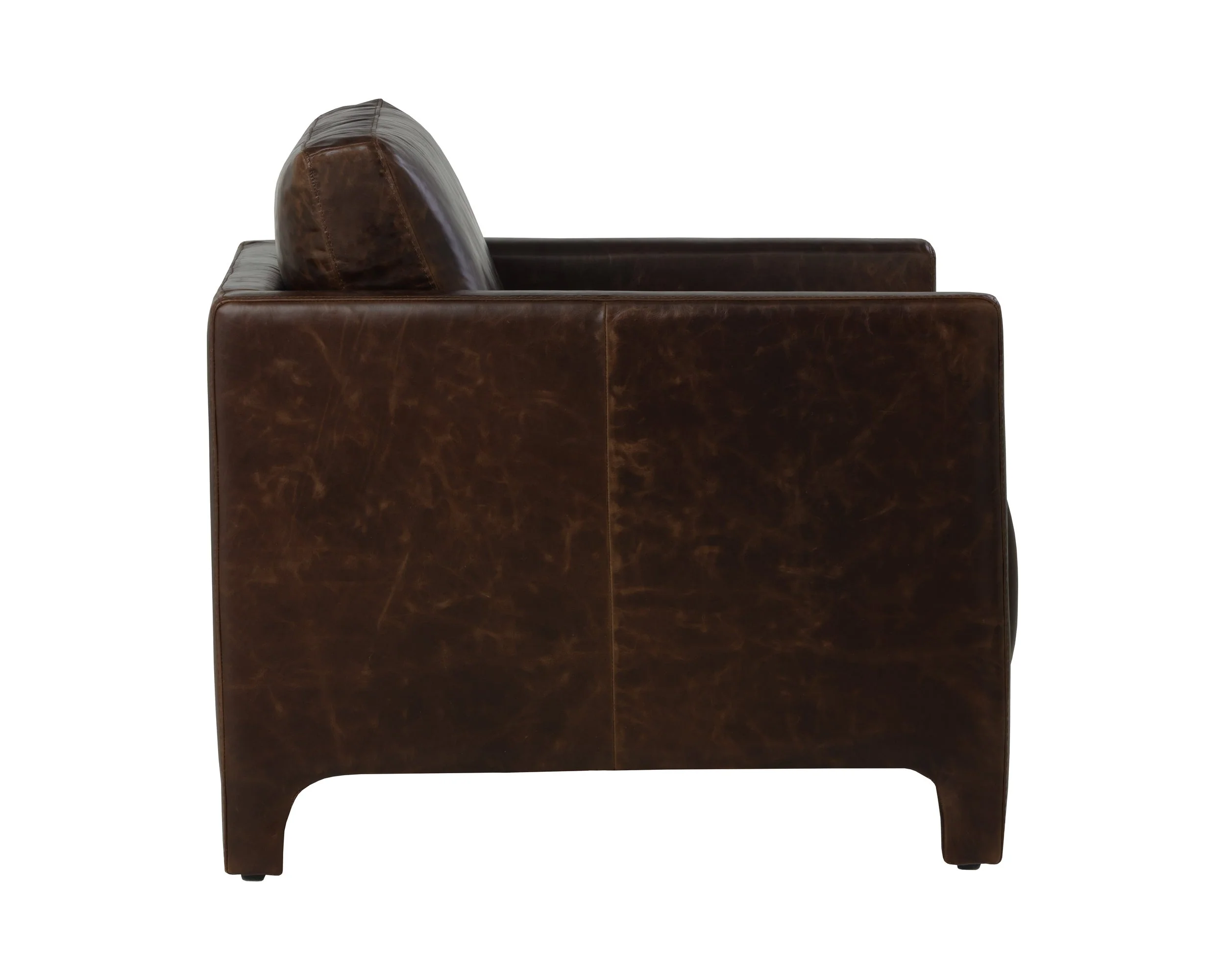 Rodney Lounge Chair - Chocolate Leather - Image 3