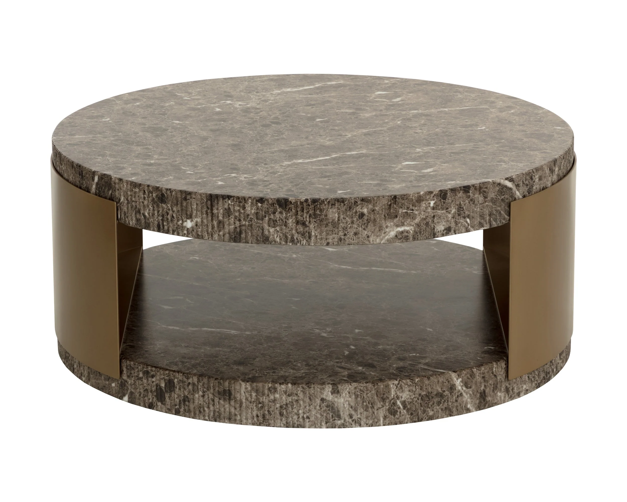 Cavette Coffee Table - Marble Look - Dark Emperador - Image 3