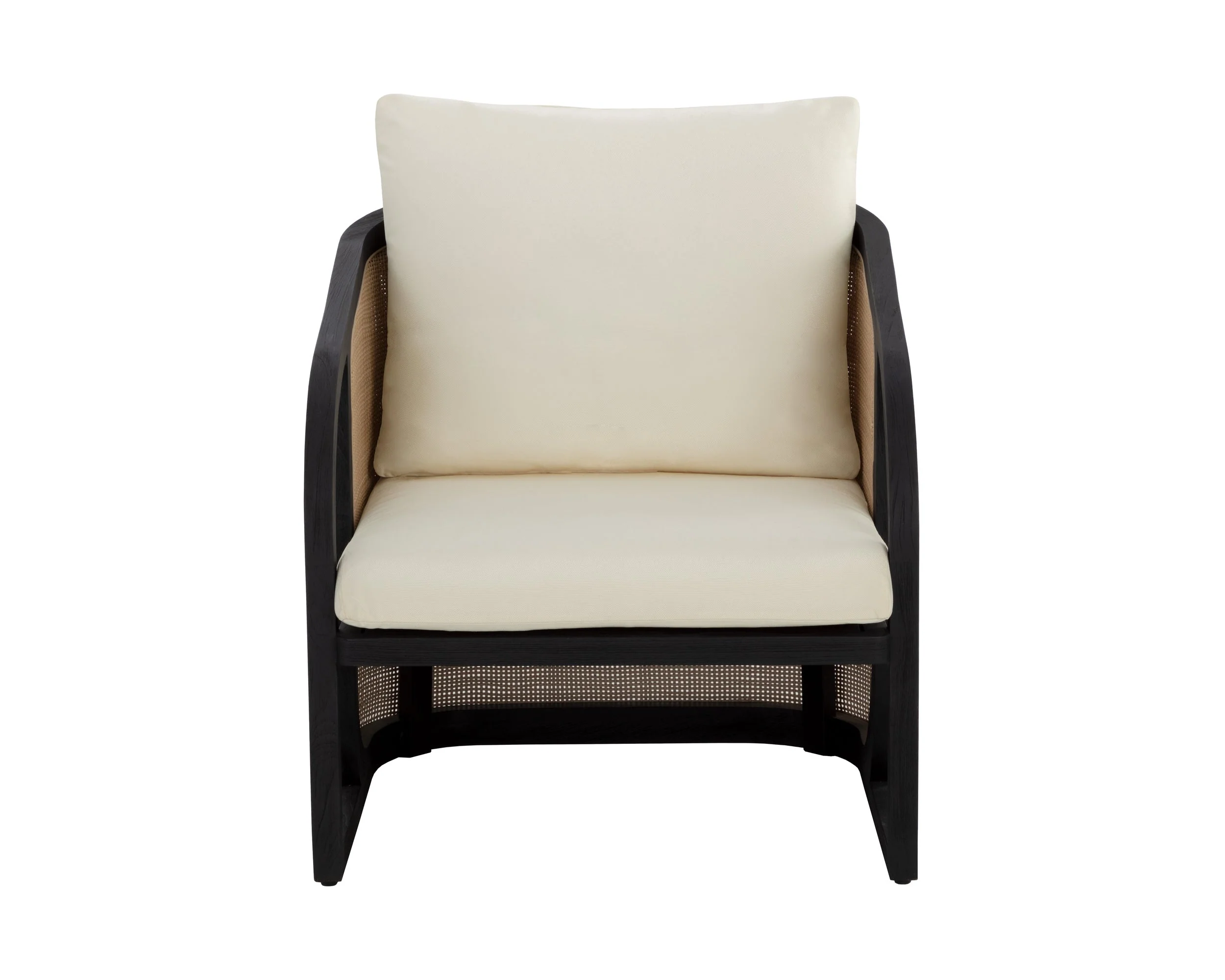 Palermo Lounge Chair - Charcoal - Stinson Cream - Image 2