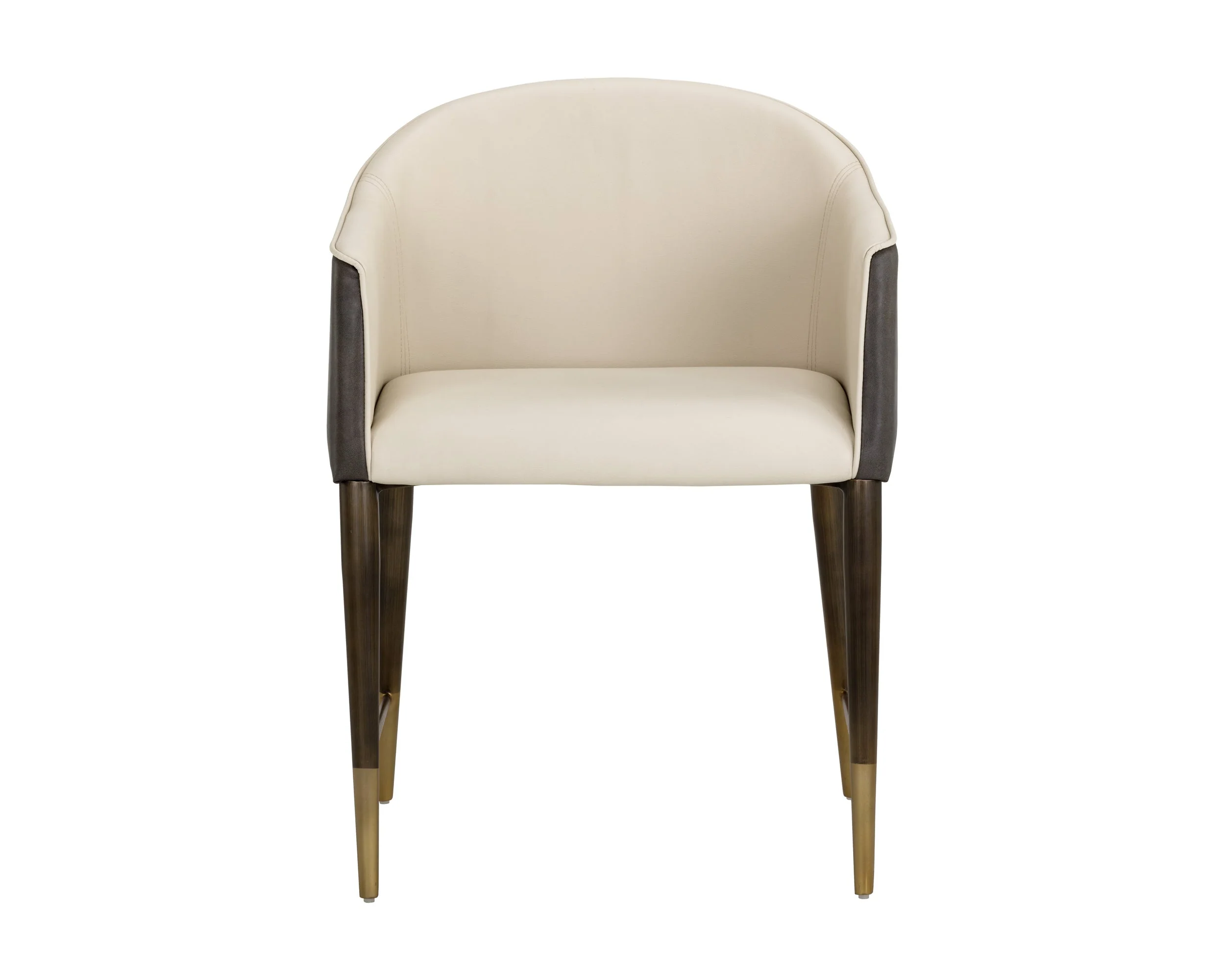 Kylin Dining Armchair - Dillon Cream / Bravo Ash - Image 2