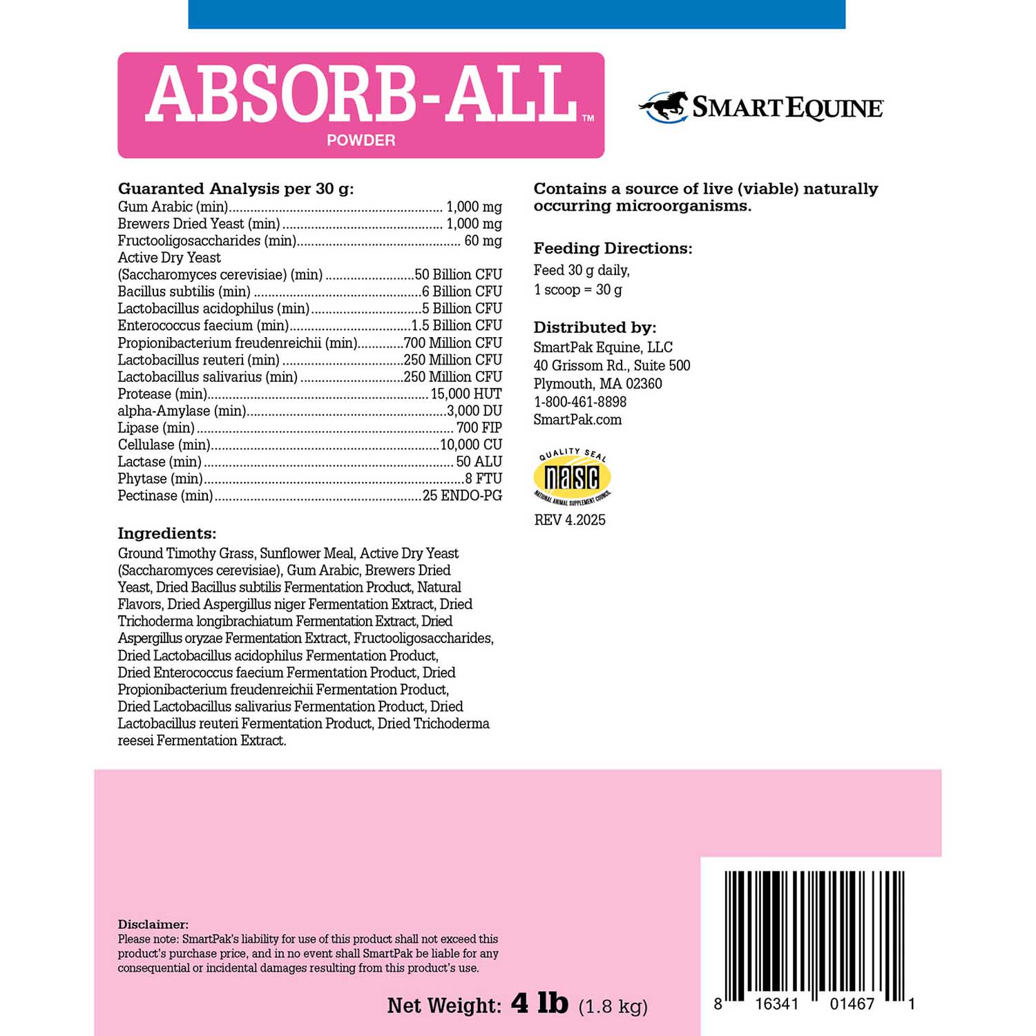 Absorb-All Digestive Supplement for Horses, Powder - Image 2