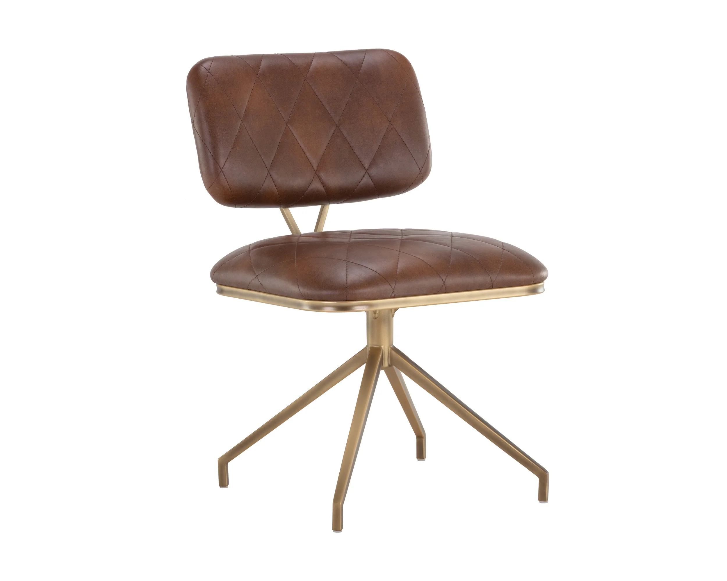 Virtu Swivel Dining Chair – Bravo Cognac