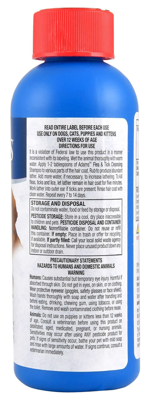 Adams Flea & Tick Cleansing Shampoo - Image 2