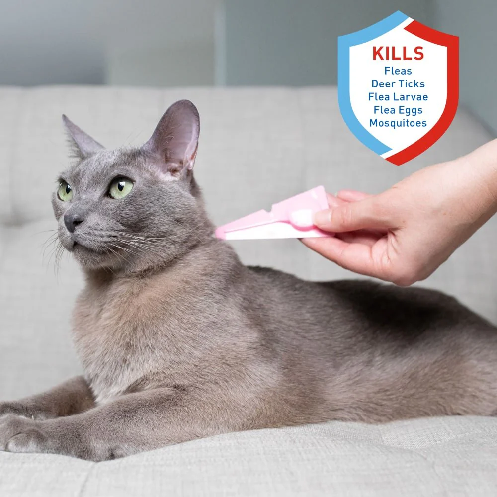 ADAMS Plus Flea & Tick Spot On for Cats, 3 Month Supply - Image 2